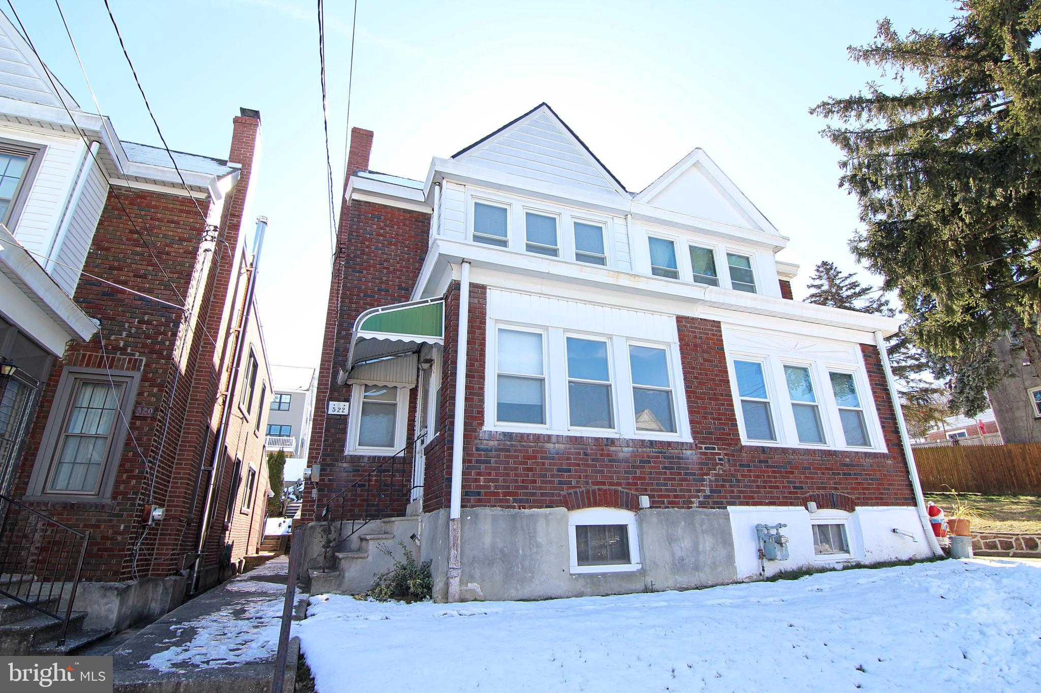 Whether you're a seasoned investor seeking your next project or a homeowner eager to design your dream space, 522 Prospect Ave offers the canvas you've been searching for! This 3 bedroom, 1 bathroom home, nestled in a desirable neighborhood with great schools, offers a fantastic opportunity for a complete renovation. The blank slate interior features a spacious layout with ample potential for customization. There is a back patio and rear yard for outdoor enjoyment. The location of this home is phenomenal, located a stone’s throw away from Taphouse 23 and other great hotspots in the rapidly growing Bridgeport market. Close to the train station for a short ride into Center City. Also just a short drive to all of the restaurants and nightlife of Conshohocken and King of Prussia. Close proximity to the Turnpike. Schedule your showing today!