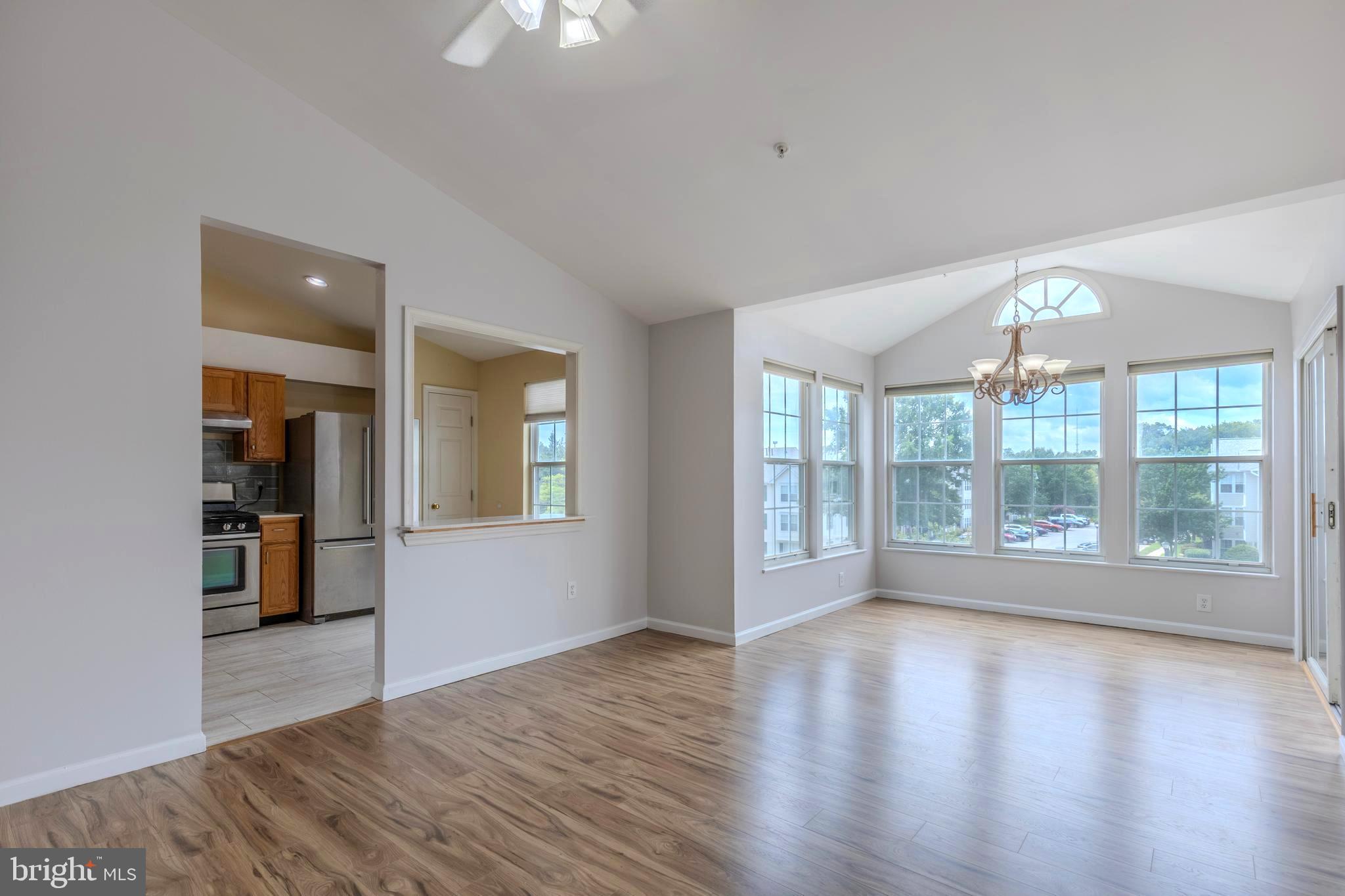 This 2BR, 2BA 1,120 sq. ft. condo with assigned  parking, offers both convenience of nearby shops and services and quick access to  nature. The majestic forests, wildflower-speckled meadows and vast wetlands bursting with life at Huntley Meadows Park  are just 1.3 miles from South Meadows Condo. Inside the home afternoon sunshine floods the open concept dining and living room space of this penthouse home. The kitchen with acrylic quartz counters, under cabinet lighting, and pleasing blue subway tile backsplash includes nearly new stainless appliances. Separate utility room hides the brand new, never used clothes washer and dryer. The dining area features a large bay window and sliding glass door that opens to the refurbished balcony with storage closet.  The primary bedroom comfortably fits a king-size bed and features an ensuite bath and walk-in closet.  The second bedroom with adjoining full bath  could also serve as a den or home office. Community amenities include an outdoor pool, picnic area, playground, and guest parking. Old Town, Alexandria, Historic Mount Vernon, and Fort Belvoir are a short drive.