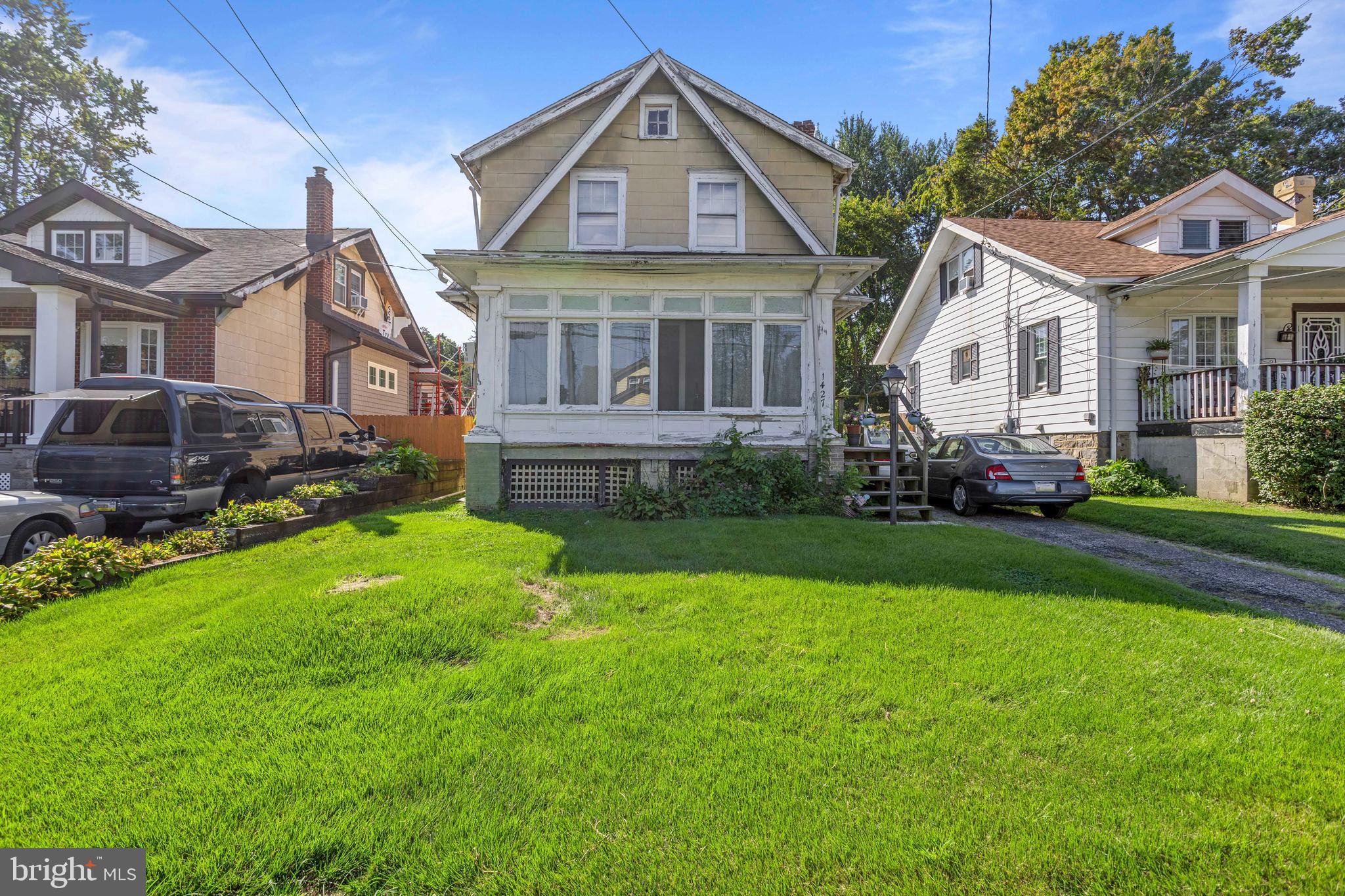 Attention investors, flippers and savvy buyers. Welcome to 1427 Elmwood Avenue in Sharon Hill, a full renovation opportunity ready for its next transformation. Property features a private driveway, enclosed front porch, spacious living room, formal dining room and kitchen with access to the rear deck and yard. A detached garage is located at the end of the driveway. Upstairs, you'll find three bedrooms, a hall bath and walk-up access to the attic. The full unfinished basement provides additional storage and utility space. Whether you're looking for your next fix-and-flip project, a long-term rental addition, or an opportunity to renovate and build equity, this home offers the layout and potential investors seek. Property is being sold strictly as-is. Buyer is responsible for obtaining the U&O. Bring your vision, run your numbers and schedule your showing today.