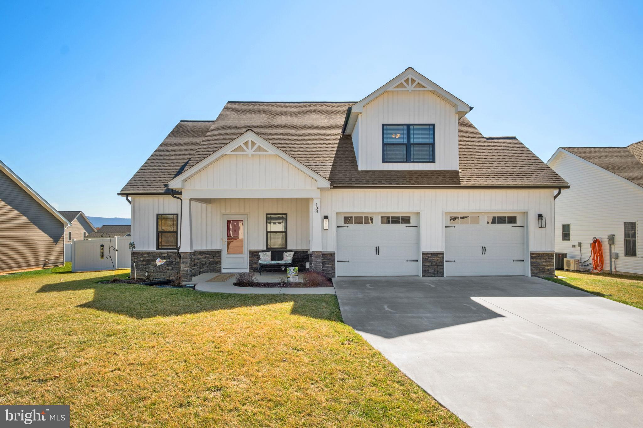 Say Goodbye to High Electric Bills, and hello to this Move-in-Ready home! This stunning 2020-built home in the Bridgeport community offers a rare "inflation-proof" lifestyle. Equipped with a high-capacity Solar Panel system, this residence is designed to deliver a near-zero electric bill, putting hundreds of dollars back in your pocket every month.

Experience true main-level living with an open-concept layout, featuring a gourmet kitchen with granite countertops, a large center island, a half bath, an office, and a primary suite sanctuary. The second floor offers three additional spacious bedrooms.

The outdoor living space is a private retreat. Relax on the screened-in rear porch while taking in the Blue Ridge Mountain views, or entertain on the custom brick-paved patio. The backyard is fully enclosed by a professional privacy fence, ensuring total seclusion. Storage is a breeze with the oversized 2-car garage, offering extra depth for a workshop or large vehicles.

Located in Augusta County for significantly lower property taxes than the city, yet just minutes from Waynesboro’s best shopping and dining. Low HOA, peak energy efficiency, and breathtaking views—this is the smartest move on the market!