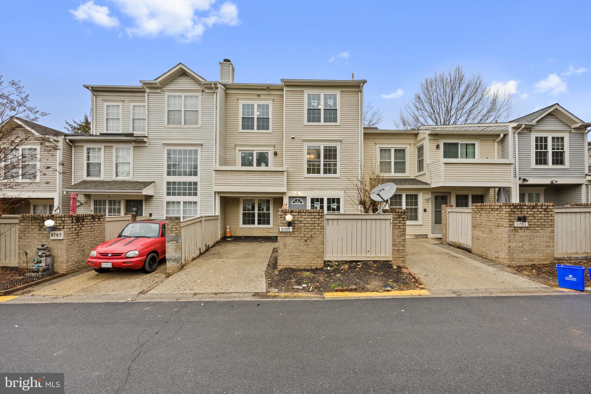 Beautifully renovated townhome in Montgomery Village with a lot of upgrades.  All new LVP flooring throughout the entire home, freshly painted, new windows throughout the home.  Walk in to the updated kitchen with new  cabinets and a quartzite counter top. New refrigerator, dishwasher, stove, and hot water heater.  Microwave was recently replaced. Master bedroom on second level has a walk-in closet, sliding glass door to a deck, attached bathroom with a new double sink marble vanity, and new walk in shower. Proceed to level 3, two additional bedrooms and 1 full bathroom.  The bathroom has a new marble vanity, new soaking tub and shower. Washer and dryer are on the 3rd level.  Reserved parking spot in front of house. There is also a parking lot with unreserved parking. The main water supply line coming to the house from the street was replaced 4 years ago. FHA appraisal for $420K.