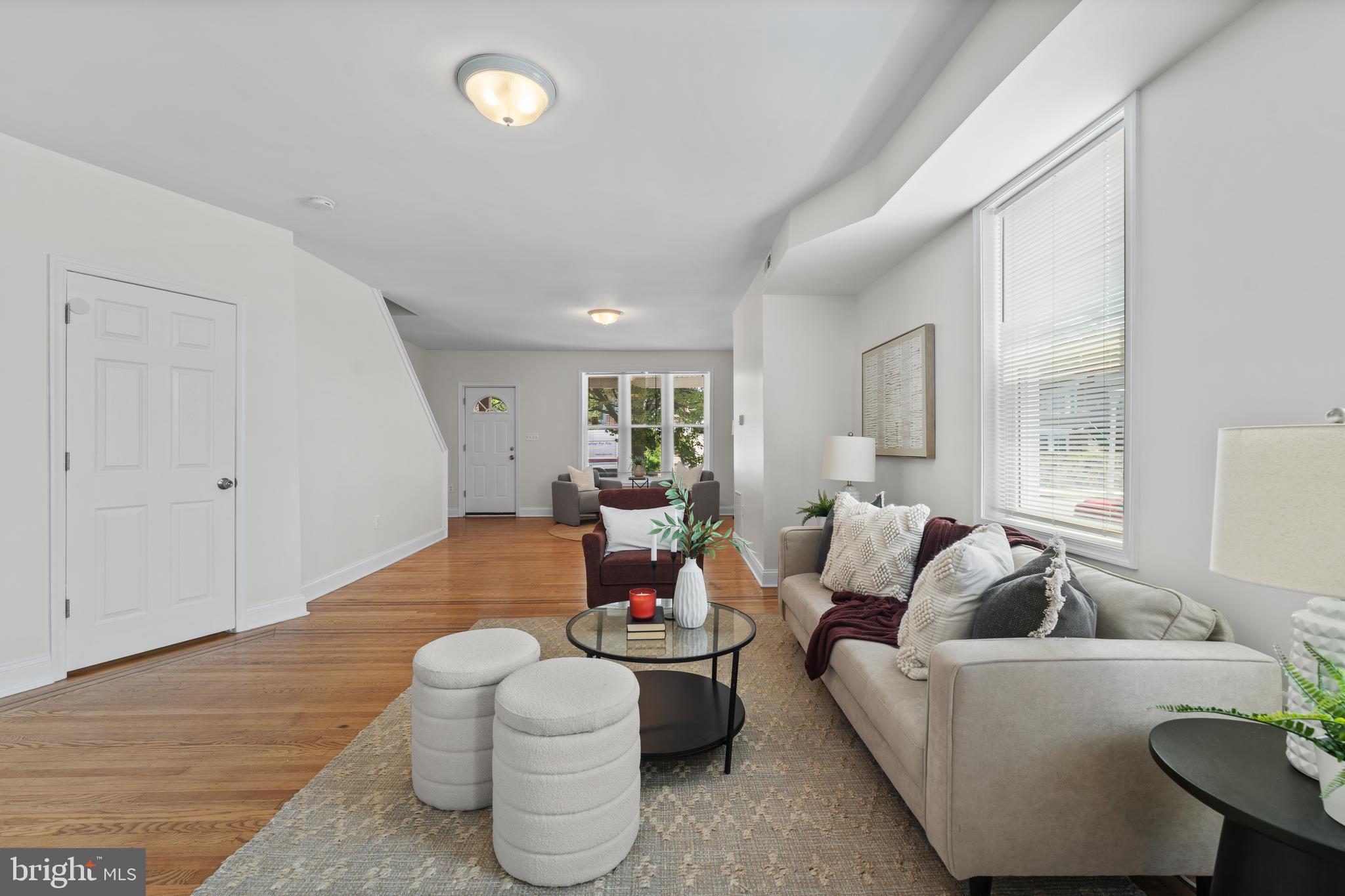 Welcome to 4269 Sheldon Ave, a renovated end-of-row townhome in the Frankford neighborhood offering 3 spacious bedrooms and 2 full bathrooms. The main level features an open floor plan with generous living and dining areas, along with a kitchen showcasing quartz countertops, stainless steel appliances, and access to a private walkout balcony.

The upper level includes three well-sized bedrooms and a full bathroom with a double-sink vanity. The finished basement provides additional living space, complete with a second full bathroom, a separate laundry area with a washer and dryer, and extra storage.

Additional highlights include an attached one-car garage and a private driveway for off-street parking. Conveniently located near Herring Run Trail, shopping, dining, and major commuter routes, this move-in-ready home offers the perfect combination of comfort, style, and convenience. Schedule your showing today!
