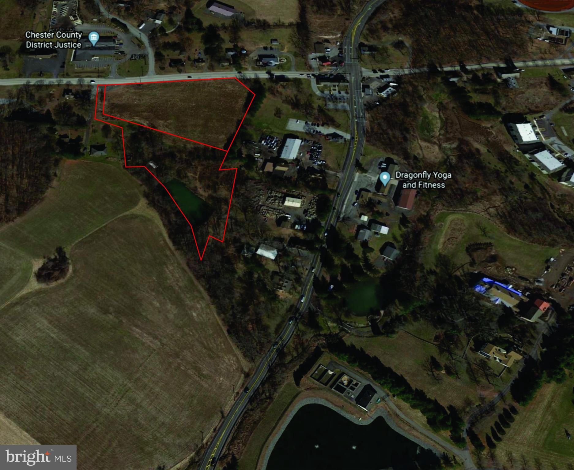 7.3 total acres of land for sale in Chester County on Route 23 (Ridge Road). The addresses are 1050 Ridge Road (UPI: 20-4-127.2) and 1090 Ridge Road (UPI: 20-4-127). Lot 1 is 3.7 Acres of land with frontage on Route 23 and Lot 2 is 3.6 acres of land that is contiguous to Lot 1. The combined parcels equal 7.3 acres in the O & J Roberts School District in the Mixed Use Zoning District. Several uses in this District are: retail stores, business, administrative or professional offices, banks, financial institutions, barber shops, beauty salons, tailor, dressmaking, bed and breakfast, wholesaling, warehousing and distribution, church or other religious organizations, fraternal organizations, nursery, greenhouse, day care center and assisted living. The traffic count on Route 23 is 12,000 vehicles per day and on the corner of Route 100 the traffic count is 19,000 vehicles per day. This property has a level topography with a pond on the most southern end of the parcel.