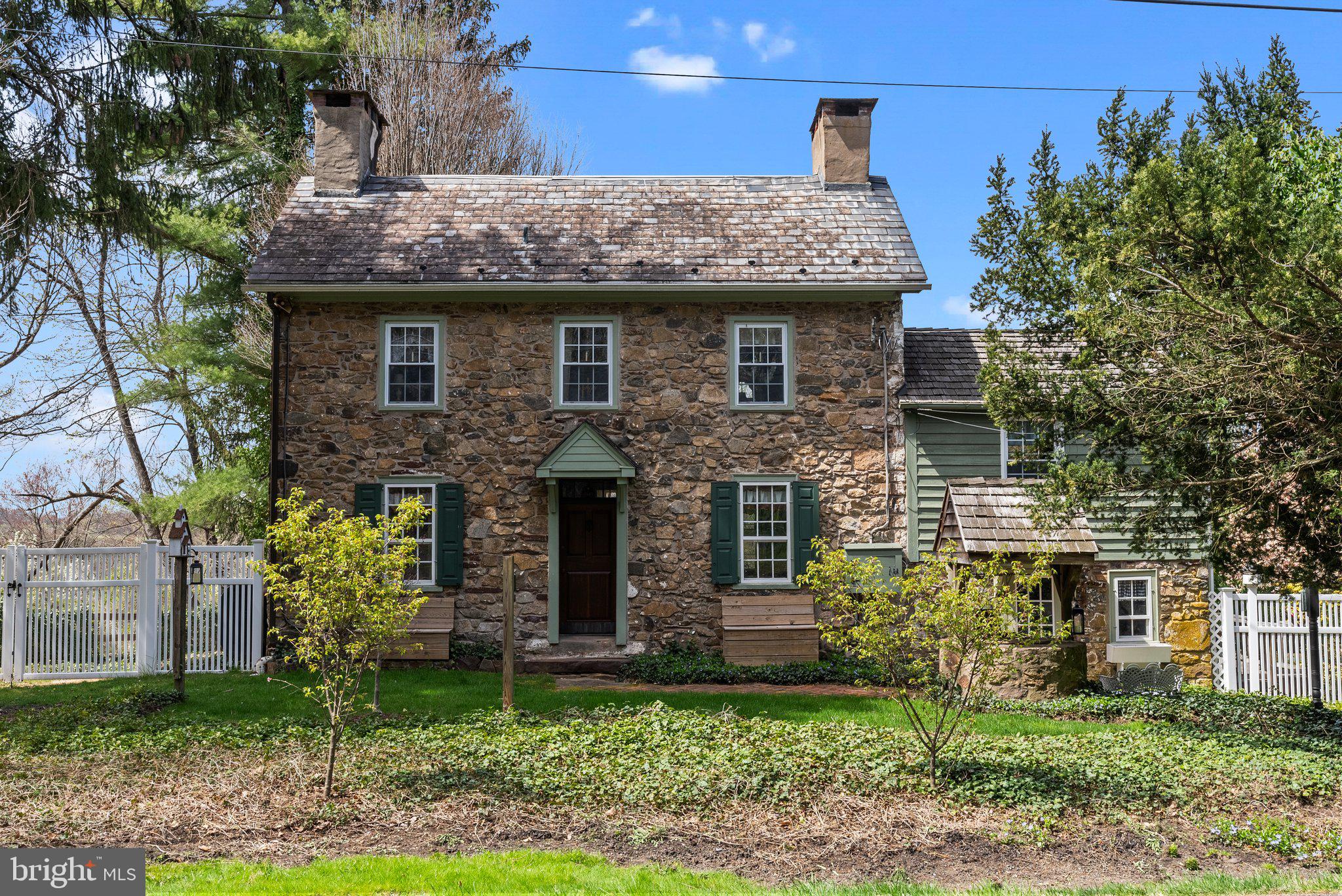 Welcome to this charming  18th c stone home  built in 1753, nestled in the serene Council Rock School District, offering the perfect blend of comfort and tranquility.

As you step onto the property, you're greeted by lush greenery and the peaceful ambiance of the surrounding landscape. The house boasts a classic historic design, exuding warmth and hospitality. 
Upon entering, you're welcomed into a living area with pumpkin pine hardwood throughout the home.

The kitchen is a chef's delight, featuring sleek countertops, stainless steel appliances, and ample cabinet space for all your culinary needs. Whether you're whipping up a quick meal or preparing a gourmet feast, this kitchen has everything you need to make cooking a joy.

The house offers three cozy bedrooms, each providing a peaceful retreat at the end of the day. The master bedroom boasts its own en-suite bathroom, complete with a soothing atmosphere, the second and third bedrooms are perfect for guests or family members. Outside, the property truly shines with its stunning
outdoor pool, providing the perfect oasis for relaxation and recreation during warm summer days. Imagine spending lazy afternoons lounging by the poolside, surrounded by the sounds of nature and the gentle rustle of leaves. For those with a penchant for tinkering or in need of extra storage space, the detached garage offers ample room for parking your vehicles or storing outdoor equipment. This home was featured in the Bucks County Magazine  in 2012.