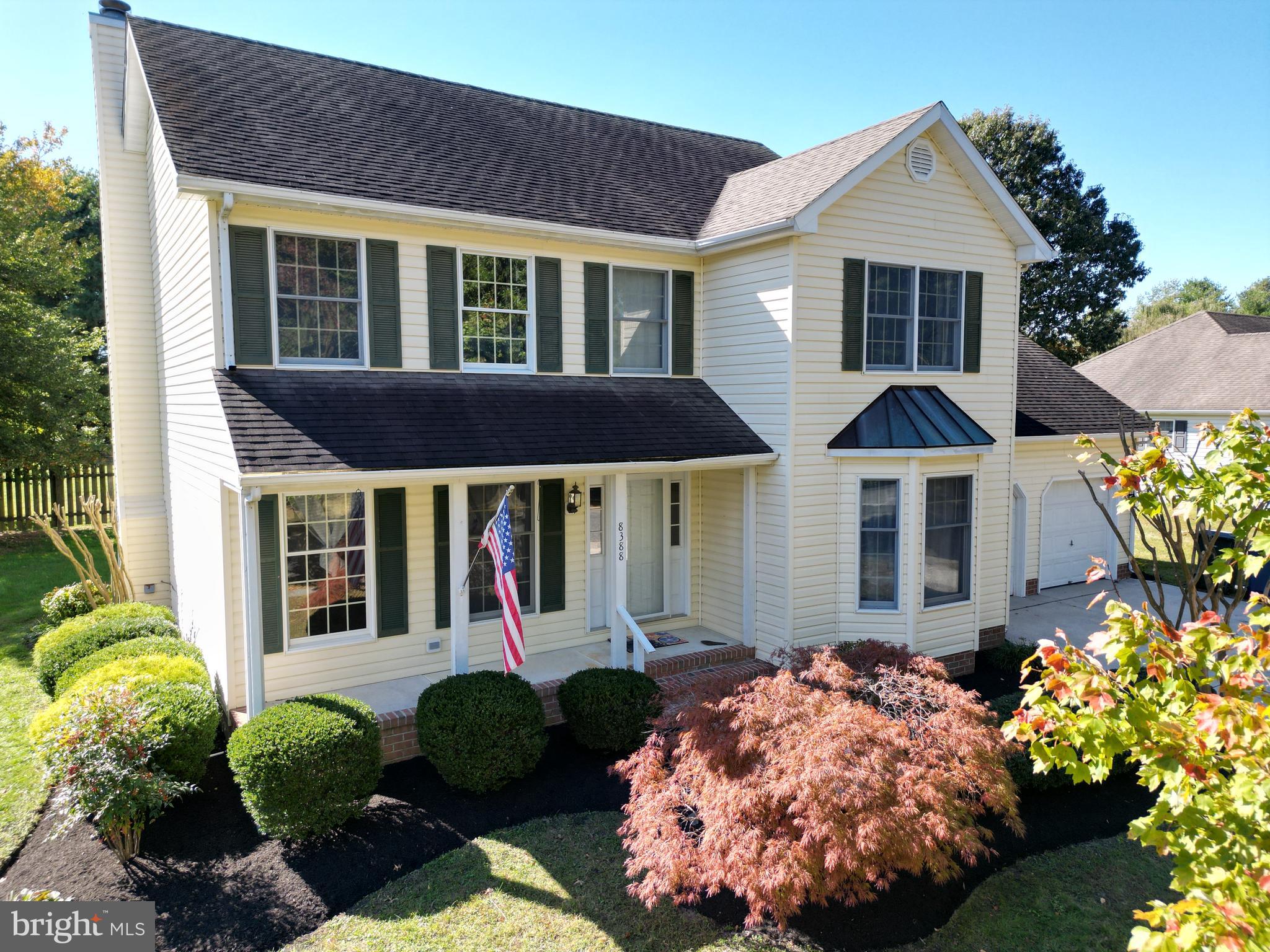 Welcome to 8388 Colony Circle, a charming Juniper model offering 4 bedrooms, 2.5 bathrooms, and timeless traditional style just minutes from downtown Easton. This well maintained two-story home features a new roof, hardwood floors throughout the main level, a cozy fireplace, and custom built-ins that add warmth and character to the living space. The eat-in kitchen flows seamlessly into a spacious formal dining room, perfect for entertaining, while upstairs you’ll find generously sized bedrooms, including a primary suite with an expansive walk-in closet. Nestled in a quiet, established neighborhood, this property combines comfort, convenience, and space. Easy to show and available for immediate occupancy, this home is ready to welcome its next owner!