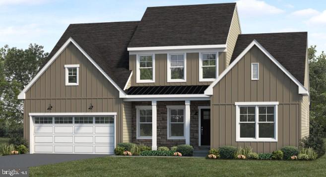 UNDER CONSTRUCTION – AVAILABLE THIS FALL. Located in Southgate in Annville, this Magnolia floor plan offers a thoughtfully designed layout with a first-floor owner’s suite and open-concept living. A welcoming front porch leads into a grand 2-story foyer and family room, creating a bright and inviting first impression. Just off the foyer, a private study with accent wall and a formal dining room with tray ceiling provide versatile, well-appointed spaces. Luxury vinyl plank flooring flows throughout the main living areas for both style and durability.

The kitchen is designed for everyday living and entertaining, featuring quartz countertops, tile backsplash, stainless steel appliances, and a spacious island. It opens to the sunny breakfast area and a comfortable family room with a gas fireplace, stone surround, and painted mantel.
The first-floor owner’s suite offers a private retreat with a tray ceiling, expansive closet, and a well-appointed bath featuring a tile shower and double bowl vanity. Upstairs, two additional bedrooms, a full bath, and a loft provide flexible space for guests or hobbies.

With upgraded finishes, thoughtful design, and a prime location in Annville, this quick move-in home blends comfort and modern style.

Located in a desirable Annville location in the community of Southgate, homeowners will enjoy walking trails, a community playground, and the charm of Annville with its small-town feel, local dining, and convenient access to nearby Hershey, Lebanon, and major commuter routes.