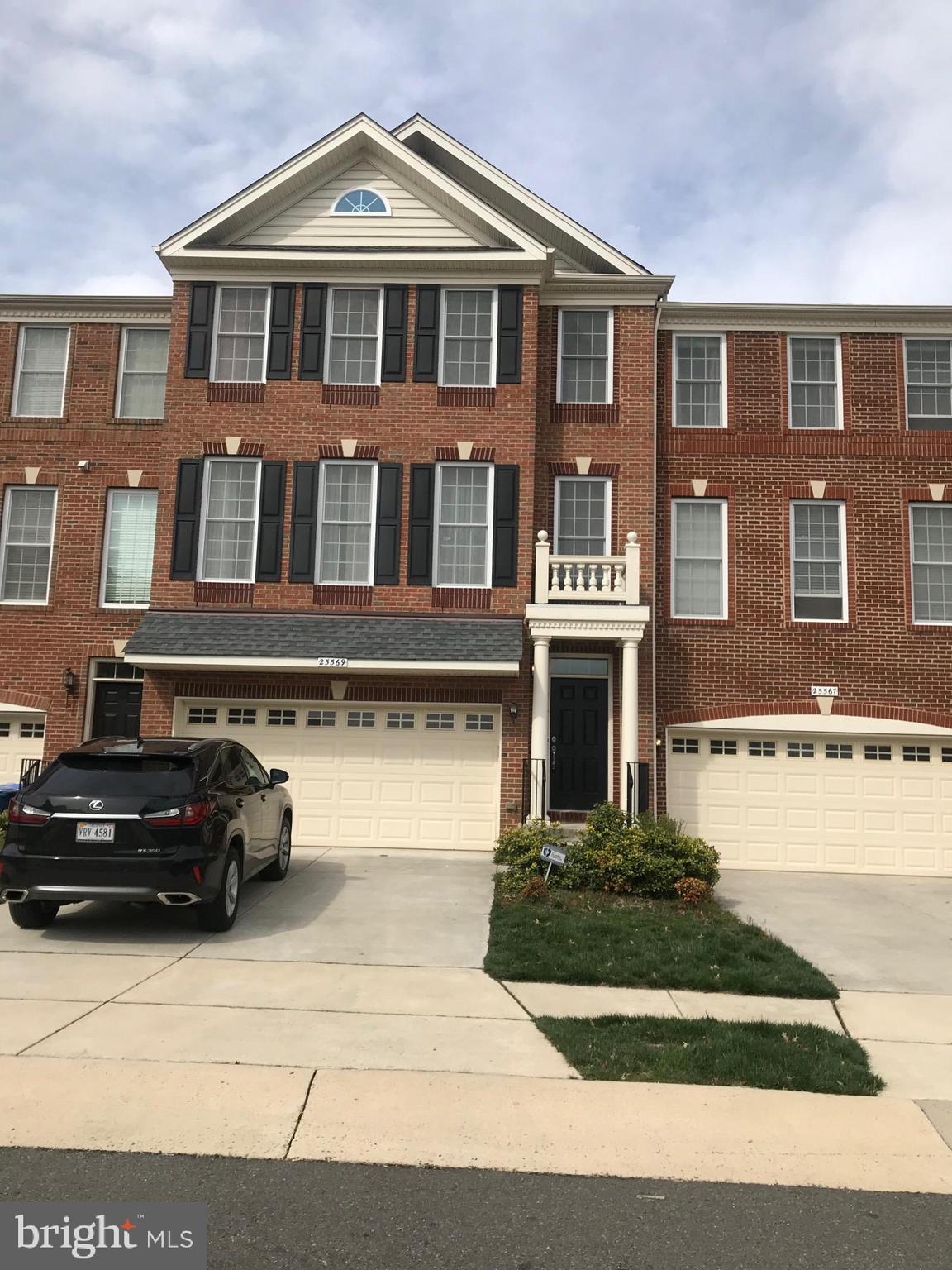 Beautiful spacious brick-front Toll Brothers townhome offering approximately 3,000 sq ft of finished living space, located in South Riding community. This 3-level home features 4 spacious bedrooms, 3 full baths, and 1 half bath, along with a 2-car garage. Enjoy natural light year-round with a three-level sunroom bump out and relax on the private deck backing to serene woods, Hardwood floors. The kitchen boasts granite countertops, stainless steel appliances. Retreat to the master bedroom with vaulted ceilings and a luxurious en-suite bath. Walkable to elementary and high schools, plus a private high school nearby. No smoking permitted. Pets considered on a case-by-case basis. Available for occupancy starting June 1, 2025.