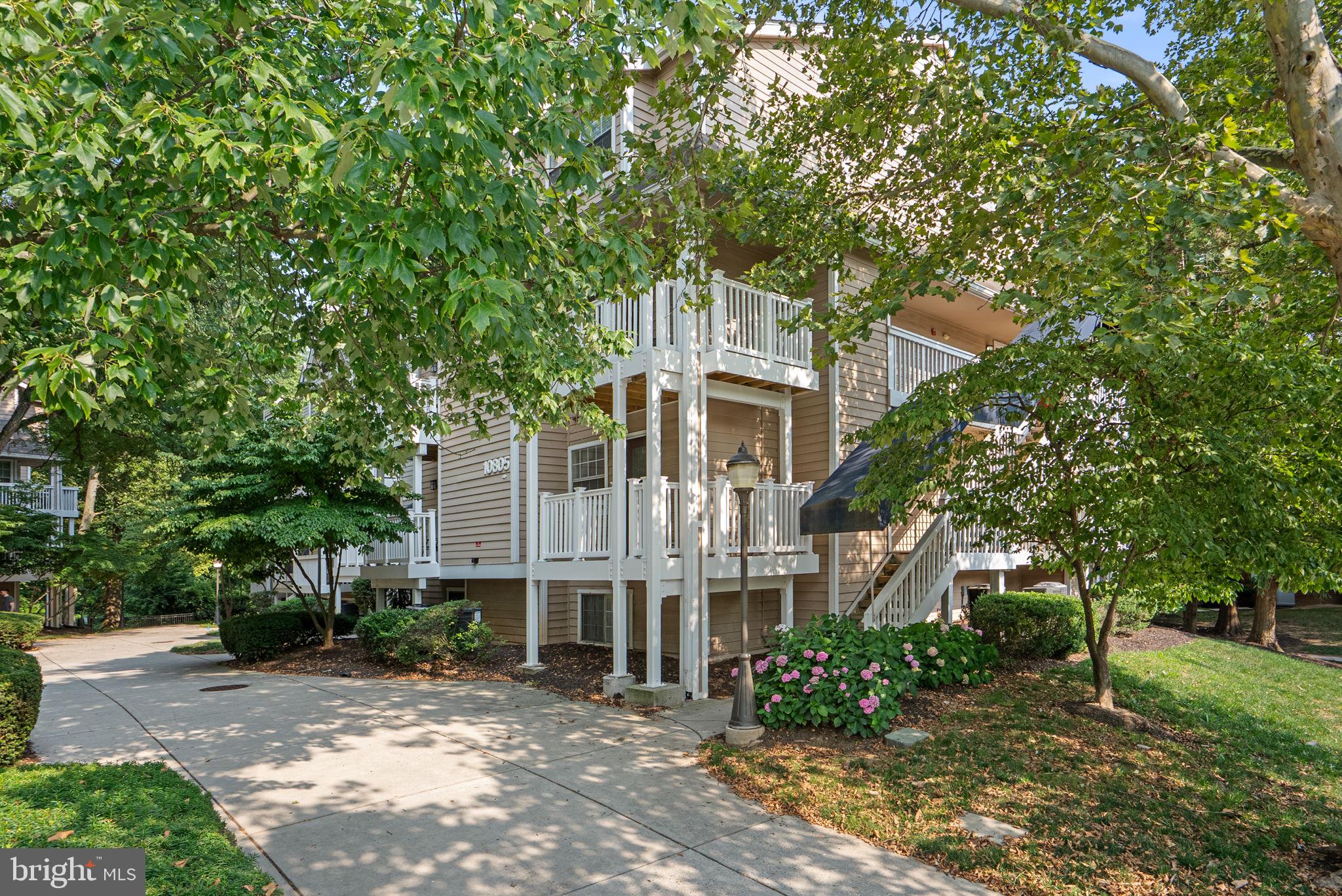 A rare opportunity to own a beautifully renovated upper-level corner duplex at The Gables on Tuckerman in North Bethesda. This is the largest one-bedroom model, offering approximately 825 square feet of bright, light-filled living space on two levels, with a private wraparound balcony overlooking mature trees.

The home has been thoughtfully updated throughout with new luxury vinyl plank flooring, fresh designer paint, a fully renovated kitchen featuring new Shaker-style cabinetry, new Samsung appliances, including an over-the-range microwave, and updated lighting. The beautifully renovated bathroom includes a brand-new vanity and new flooring. Upstairs, the spacious bedroom features a large bay window, a walk-in closet, and an en-suite full bathroom. A full-size washer and dryer are conveniently located on the second level.

A bonus is the large, private shelved storage room located next to the entrance—perfect for bicycles, holiday decorations, luggage, books, and more.

The Gables on Tuckerman is a pet-friendly community offering excellent amenities, including swimming pools, tennis courts, a fitness center, plenty of parking, and a community clubhouse.

Ideally located near Metro, parks, Whole Foods, restaurants, shopping, the Strathmore Music Center, downtown Bethesda, and major commuter routes including I-270 and I-495, making commuting throughout the Washington metropolitan area exceptionally convenient.

Owner is a licensee. Open Sun (7/19) 11-2