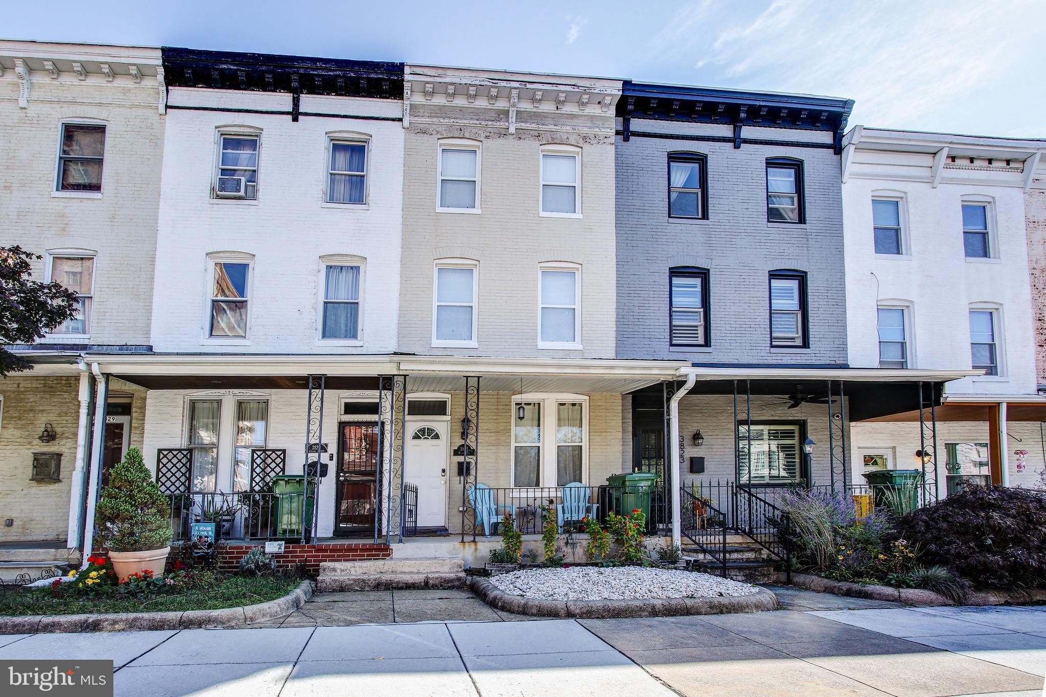 This classic row home is located in one of the most desirable areas of Baltimore City. Located within walking distance to shopping and restaurants at the Rotunda. 1 Mile to Johns Hopkins University! Public transit is right outside your door and major commuter routes are just minutes away. In total the property has 3 bedrooms and 2 bathrooms with over 1,500 square feet of living space. The main level features hardwood flooring throughout. The living room is bright with large windows letting in tons of natural light. The eat-in kitchen has been upgraded with stainless steel appliances and maple cabinetry. You have a large laundry room and storage space at the back of the house with direct access to the back deck and yard. The deck overlooks the fully fenced rear yard and has beautiful city views. The upper level has 2 spacious bedrooms and a full bathroom and the hardwood flooring continues throughout. The top level is the private master bedroom  with a spacious sitting area, walk-in closet, and ensuite bath.  The basement is partly finished with a walk-out to the backyard. Don't forget to view the virtual tour of this home!