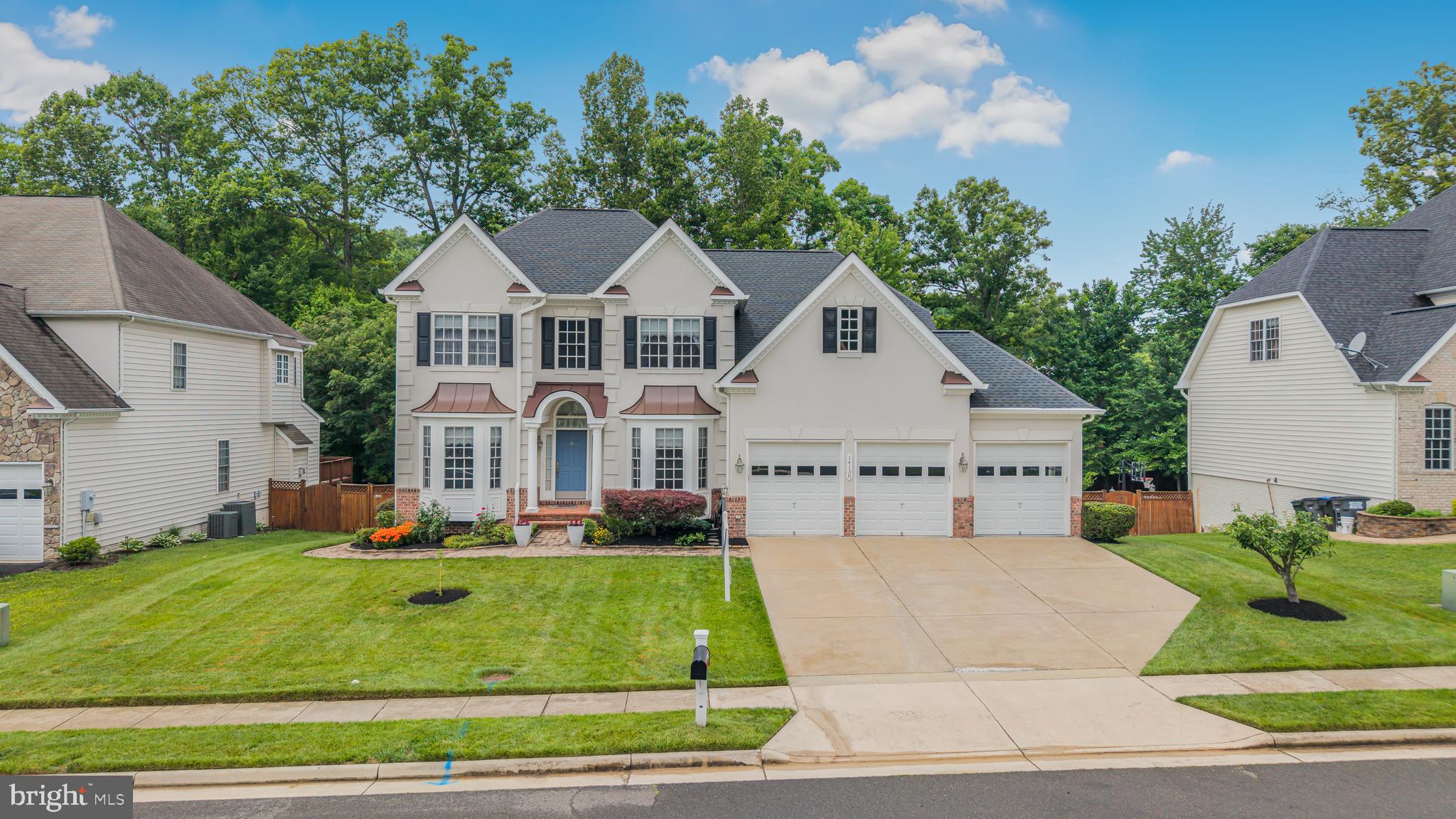 Welcome to this beautifully maintained and extensively updated colonial in sought-after White Oak Estates! Offering three finished levels with impressive 9-foot ceilings throughout, this spacious home combines timeless design with thoughtful modern upgrades. The main level features an inviting open layout with a desirable morning room addition and a rare 2-foot extension to the family room, creating exceptional living and entertaining space filled with natural light. The updated kitchen is complemented by newer appliances including refrigerator and wall oven (2021), plus washer, dryer, and dishwasher replaced in 2025.


Upstairs, generously sized bedrooms and well-appointed living spaces provide comfort and functionality, while the renovated basement adds even more flexible living and recreation space. Enjoy outdoor living on the newer deck overlooking the property. Major system updates provide peace of mind, including a new roof (2020), HVAC replacement (2022), hot water heater (2023), gutters with covers (2021), exterior trim painting, an in-ground irrigation system, and numerous additional improvements throughout. Ideally located in the established White Oak Estates community with convenient access to shopping, dining, commuter routes, and highly regarded schools including Colgan High School. This move-in ready home offers the perfect combination of space, updates, and location.