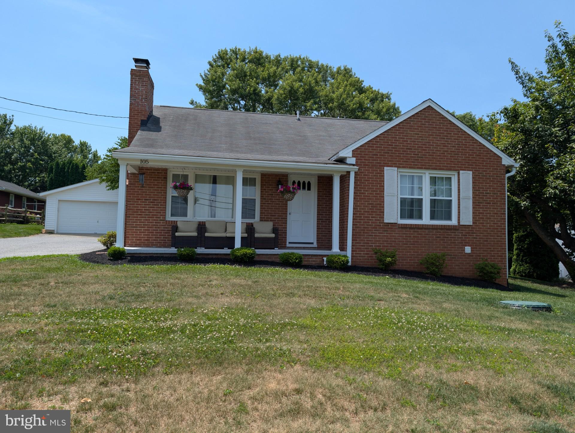 OPEN HOUSE July 3-5-2026 - 1-3 P.M. Beautifully renovated 5BR 3.5 bath brick Cape Cod conveniently located in Carroll County. Featuring new kitchen with SS appliances and granite counter tops. New baths with masterful tile work. Main level highlights 2 bedrooms and 2 full baths, living room that overlooks breathtaking farmland views from the front porch and eat in kitchen. Upstairs presents 2 additional bedrooms with a half bath.  Fully finished basement with a bedroom and a full bath and separate rear entrance with covered stairway. Beautiful, flat backyard with detached garage. Includes new underground electric fence for your family pet(s). Pictures attached are before sellers moved in - updated pics with furniture will be added soon. Must See!!! You will fall in love! Won't last long. OPEN HOUSE JULY 3RD, 4TH, AND 5TH FROM 1-3PM. Please contact listing agent to make appointments as there is no lockbox.