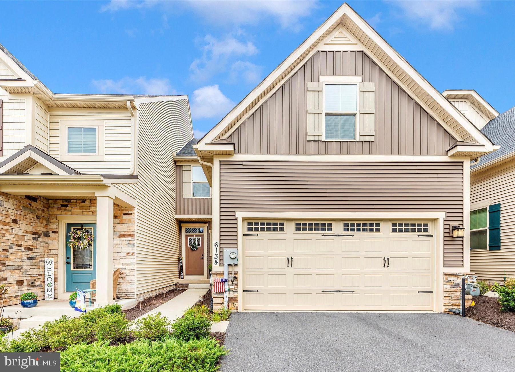 **SUMMER SPECIAL****CHECK OUT THIS AMAZING NEW PRICE** Golden Opportunity **
Attention all who love the idea of main-level living, this expansive home offers 2,516 Sq ft of finished living  space. Delightfully upgraded and rarely available Villa-style TH with all the bells & whistles in sought-after Harrington Trace. Only 4 years young with everything you've ever wanted in your new home--pride of ownership shines throughout. No other Villa home quite like this one--owner chose the beautiful sun-room option AND  the charming covered deck offering plenty of room for relaxing and entertaining.  Additional upgrades include custom plantation shutters and luxury vinyl plank flooring throughout the 1st floor, fully fenced rear yard, recessed and under-cabinet lighting in kitchen which also features quartz countertops, stainless appliances, gas range & pantry and access to laundry & two car garage--all creating a true "main-level" living opportunity with spacious primary bedroom & full bath.  Upstairs are two large guest bedrooms & large full bath.  The lower level includes a huge recreation area with full bath.  Potential for 4th bedroom with egress window already in place--leaving still more room for storage.  You'll love the 2-zone HVAC, on-demand hot water heater & Nest home thermostat. 
All of this is conveniently located for preferred commuting routes with easy access to 70,270, 15 & 340. You can literally get anywhere from Harrington Terrace, including shops, recreation, downtown Frederick & more.  Don't wait another moment to make this Home Sweet Home your own!