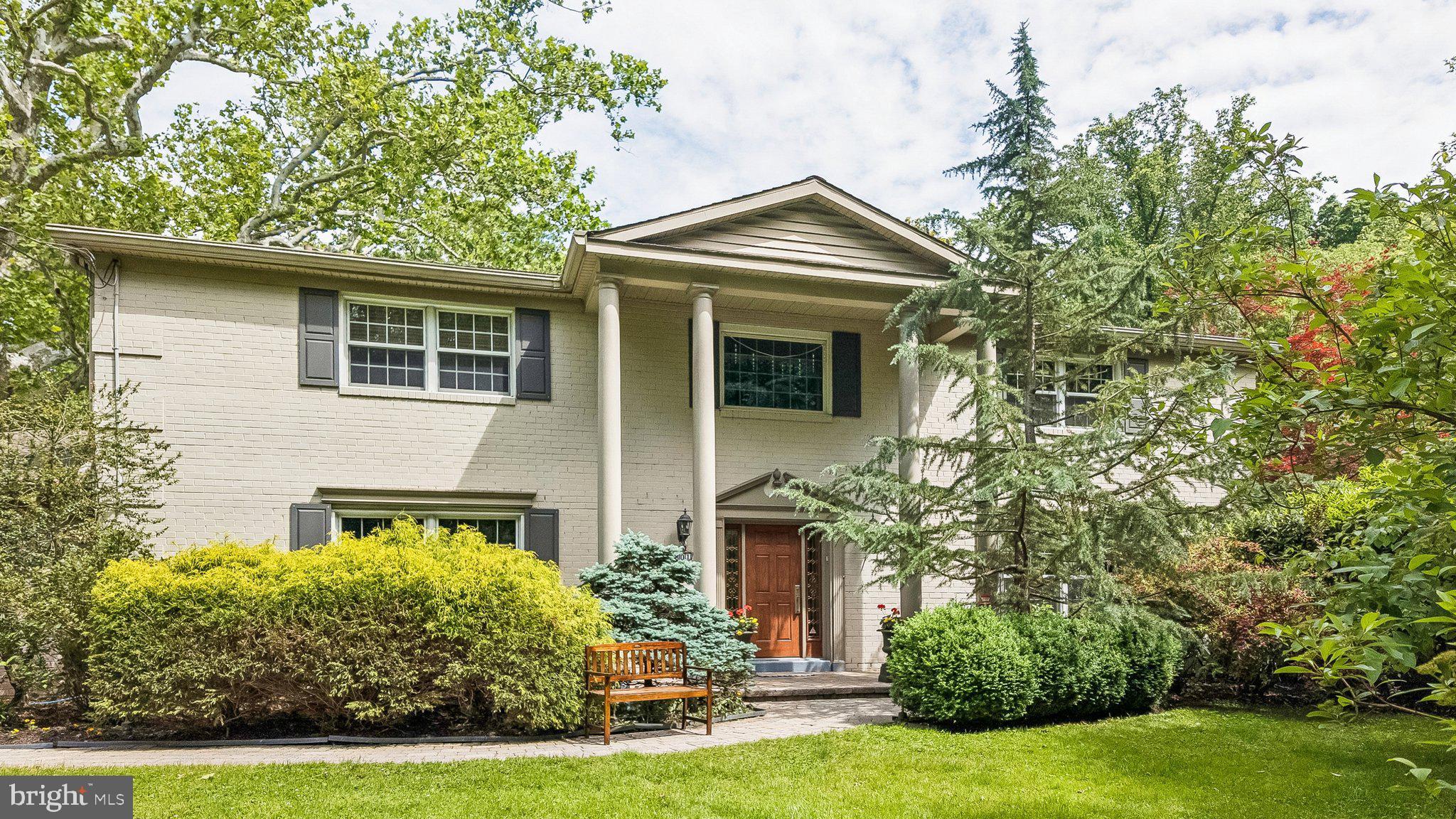 Move right into this 4 Bedroom, 4 1/2 Bath home in the heart of Penn Valley. Set on magnificent grounds filled with lush landscaping, this home is waiting for you! An incredible 2-story Entrance Foyer welcomes you inside. Generous light-filled rooms on the first level include a spacious Living Room, an elegant Dining Room, an updated eat-in Kitchen, a Family Room, and a dedicated Library. Take the stairs or the elevator to the second level. A Primary Bedroom with 2 en-suite updated Bathrooms, a second Bedroom with an en-suite Bathroom, and 2 more generously sized Bedrooms with an updated Hall Bathroom ensure luxury, privacy, and convenience for both family and guests. Step out onto the gorgeous grounds featuring lovely patios, pristine landscaping, an inground pool, and a fully appointed pool house. This extraordinary property delivers the ultimate blend of elegant entertaining and serene, everyday comfort.