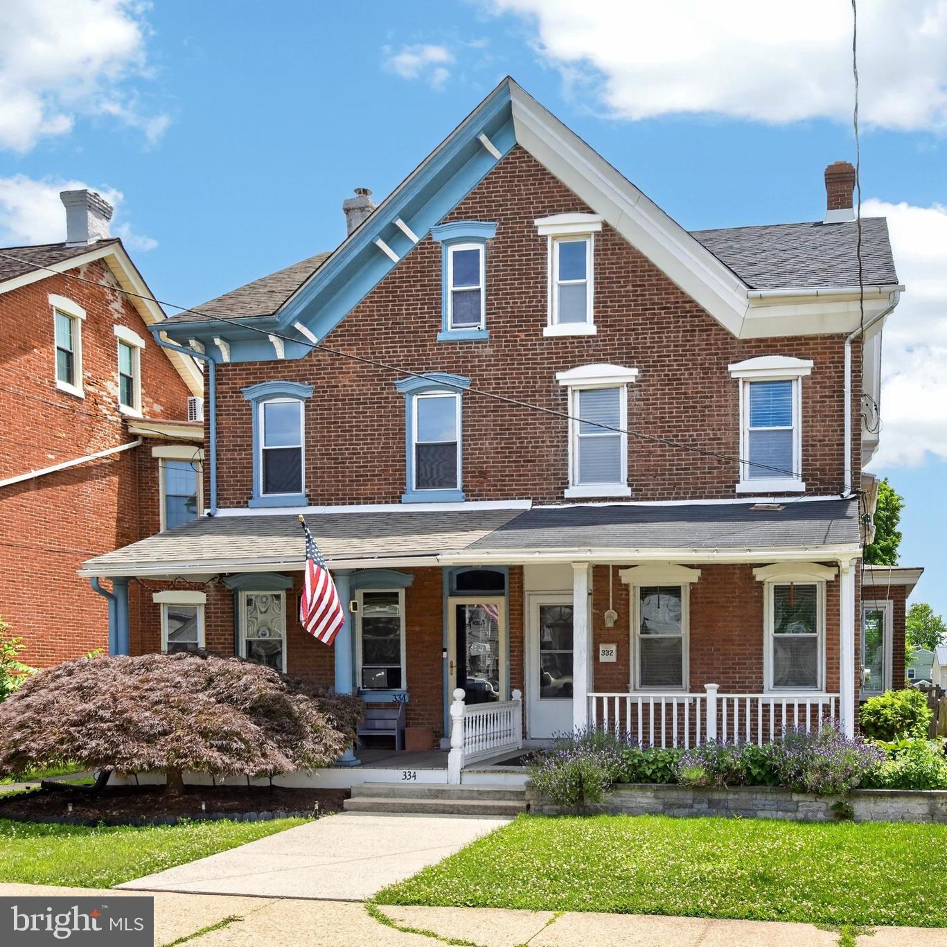 This charming brick twin in Royersford Borough offers 3 bedrooms, 2 full baths, off-street parking, and a spacious layout within the sought-after Spring-Ford Area School District. A welcoming front porch leads into the bright Living Room, accented by crown molding and pocket doors that open to a generously sized Family Room. The Family Room flows seamlessly into the spacious Dining Room, where a wood pellet stove provides warmth and comfort throughout the first floor during the colder months.
The Kitchen features ample cabinetry and counter space, a tiled backsplash, gas range, built-in microwave, dishwasher, and refrigerator. Just off the Kitchen is a newly renovated full bath with a shower, as well as access to the fenced rear yard. Upstairs, the second floor offers two generously sized bedrooms, including the Primary Bedroom with a walk-in closet and private full bath with a shower. The third floor provides a versatile third bedroom along with an office or flex space that could easily serve as a fourth bedroom, playroom, or hobby area. Outside, the fenced backyard offers plenty of room to relax and entertain. A substantial 12' x 16' shed with electricity provides excellent storage or workshop space, complemented by additional side storage and a two-car parking area located behind the shed.
The basement includes a laundry area and additional storage space. Recent updates include a new water heater (2026) and a roof replacement (2022). Conveniently located near local schools, shopping, restaurants, and major highways, this home combines character, space, and practicality in a desirable Royersford location.