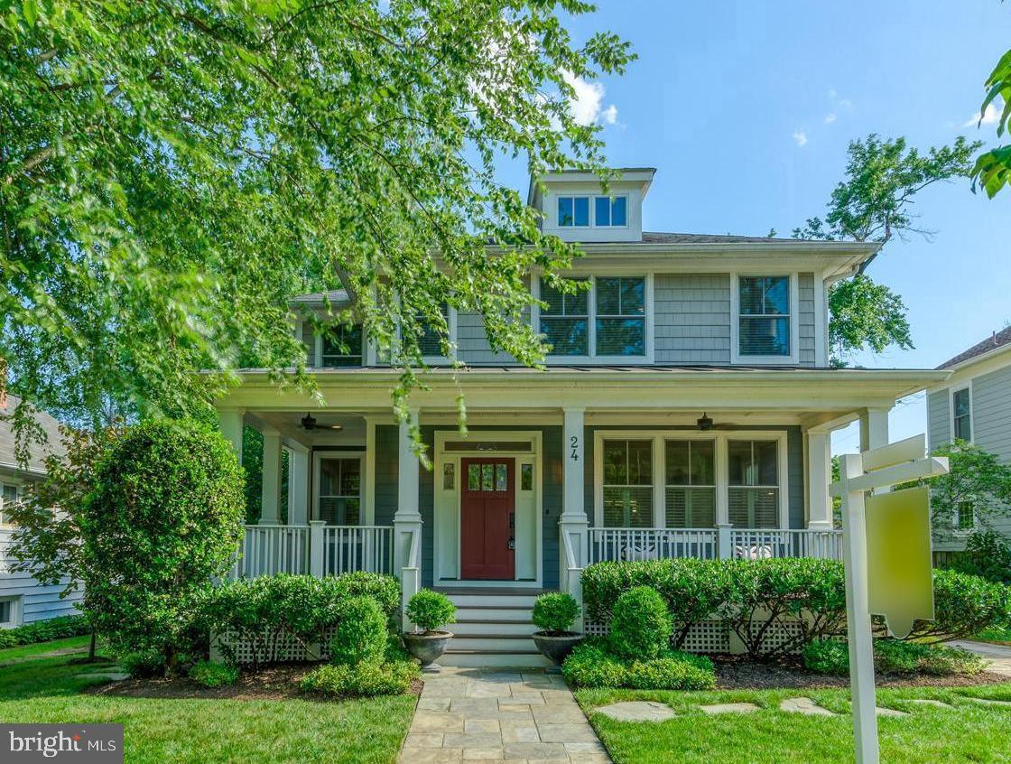 URBAN OASIS in the City!! Nestled on a serene tree-lined street in Rosemont, this stunning craftsman home offers a harmonious blend of modern convenience and timeless design. Built in 2009, this 5-bedroom, 4.5-bathroom residence showcases impeccable craftsmanship and style.  Approx. 4600 sq. ft. of living space of quality finishes and custom appointments throughout on a 7500 sq ft lot!
Approaching the home, you're greeted by a striking exterior featuring  hardi-plank  complemented by a welcoming front porch, manicured lawn and extensive plantings, driveway parking for multiple cars.  Inside, three meticulously finished levels await, flooded with natural light and exuding an inviting ambiance throughout.  High ceilings, hardwood floors on two levels, wide hallways and open staircase.
The main level is an entertainer's paradise, boasting a formal dining room, gas fireplace in the family room area, flanked by custom cabinets for storage and a tranquil screened-in rear porch. The gourmet chef kitchen is a culinary haven with a sprawling island, granite countertops, bar seating and stainless steel appliances. The butlers pantry w custom cabinets, granite counter and wine fridge is perfect for entertaining.  Entertaining is seamless with the open floor plan and circular flow.  There is a beautiful study with custom book shelves /cabinets, french doors and flooded with light...the PERFECT home office!  The mud room off of kitchen with coat closet, cubbies and hooks keeps backpacks and sports gear neatly tucked away. A large screened in porch off of the family room is perfect for overflow guests, summer enjoyment and relaxing poolside. The backyard has had over 300k in landscape, hardscape, lighting, irrigation and in-ground salt water pool!  Outdoor kitchen with built-in gas grill,  mini fridge and counter space is perfect for al fresco dining and summer entertaining.  Cool fall evenings welcome you to gather around the gas fire pit and make smores and enjoy the evening sky. The pool house is a beautiful Williamsburg  style with cedar shake roof, dressing area and dedicated mechanical/ equipment room.
Retreat upstairs to the spacious owner's suite overlooking the pool, complete with a sitting area, lavish spa shower, and walk-in closet. Three additional large bedrooms offer comfort and privacy, including a junior suite with an ensuite bath.  Two bedrooms share a Jack & Jill bath with double vanity and water closet. Designated laundry room conveniently located on the bedroom level with laundry sink.
The fully finished basement  with outside entrance provides even more living space, ideal for game day gatherings or movie nights, with a fifth bedroom, full bath, and gym.  The house is wired with an outlet for external supplemental house generator. Enjoy city living with easy access to 2 Metro stations, Del Ray's vibrant "Avenue," Old Town, shops, restaurants and more.
Welcome to your "Urban Oasis"  where luxury meets convenience and every day feels like a dream come true!