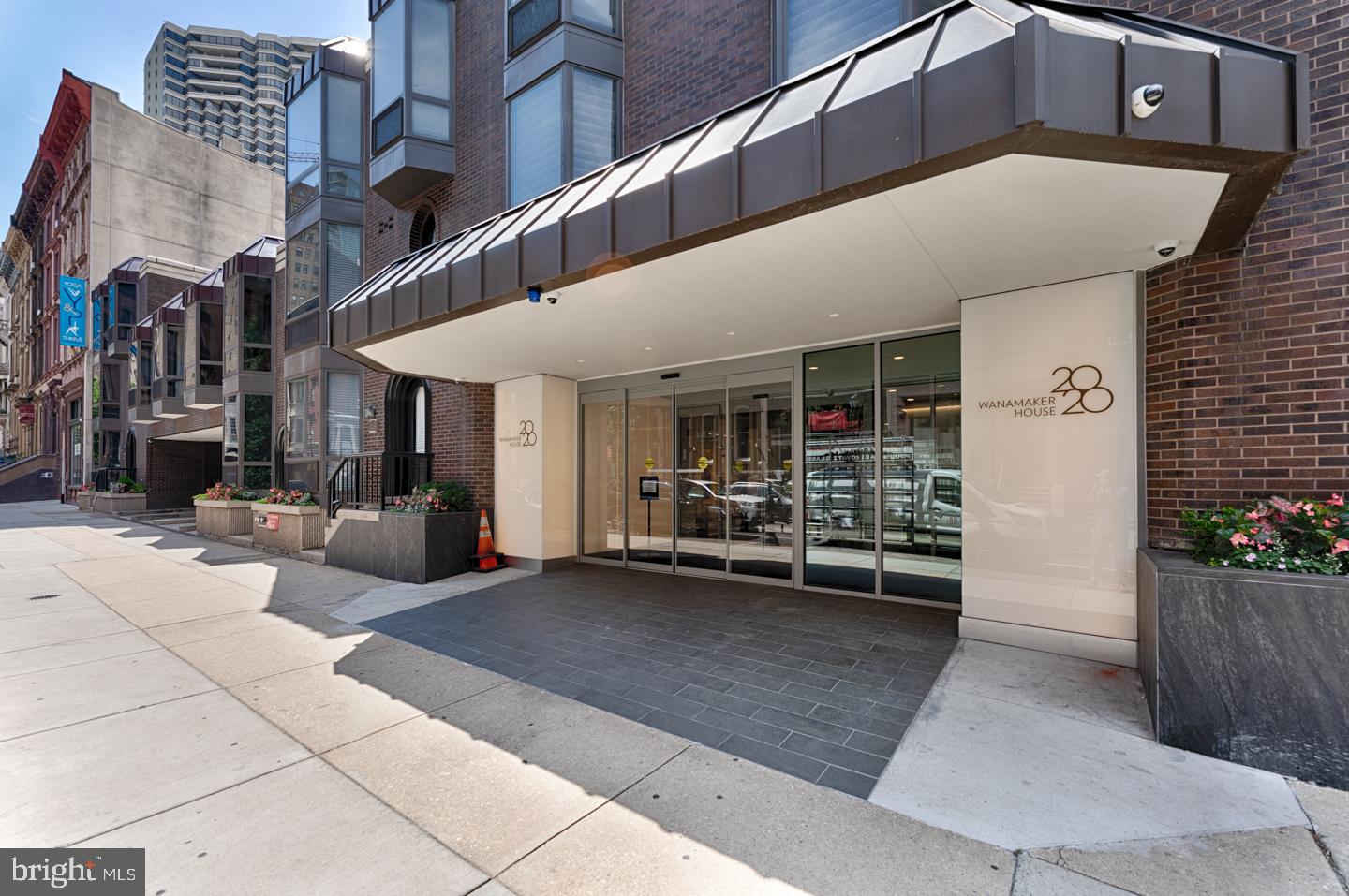 Brand new three bedroom on a high floor of Wanamaker House. Brand new three bedroom, three bathroom with see-forever skyline views over Center City. The home is the combination of a corner two bedroom and the adjacent studio, creating a space with a generously proportioned floorplan featuring an oversized great room, wood floors, open chef's kitchen with island, luxuriously sized primary and secondary suites, contemporary bathrooms with custom tilework, floor-too-ceiling bay windows, in-unit laundry and excellent closet space.  Residents enjoy a 24-hour doorman, a seasonal rooftop pool, a fitness center, and a parking garage available for an additional fee (subject to availability). All common areas were recently renovated including the lobby, hallways, meeting room, amenity lounge, and fitness center, designed by world- renowned architect Cecil Baker.