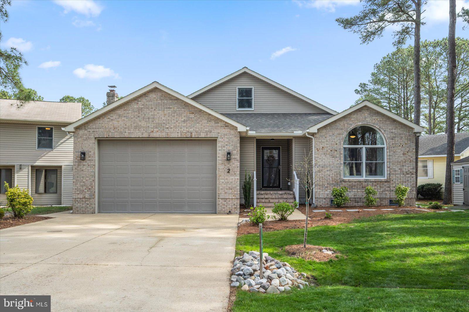Welcome to 2 Liberty Bell Court, a waterfront home tucked away on a quiet cul-de-sac in Ocean Pines. This home is move-in ready—just bring your suitcase and water toys!

The interior has a clean, open layout with new floors, a fully renovated kitchen, and brand new windows and sliders.. The great room flows into the dining area, which leads out to a brand new screened-in porch overlooking the canal, complete with an outdoor TV, the perfect spot to unwind or catch the game.

The primary bedroom has its own updated bathroom and walk-in closet. Two additional bedrooms are also on the main floor, along with another full bath and a half bath for guests. Upstairs, the loft is a flexible space that works great as a guest space, office, or extra hangout spot.

A brand new parallel pier is scheduled to be installed in the next few weeks, giving you easy access to crabbing, kayaking, or jet skiing or boating.

Ocean Pines has a ton to offer—beach club access in Ocean City, several pools, marinas, tennis and pickleball courts, parks, and more. Whether you’re looking for a vacation spot or a full-time place on the water, this home is ready for you!