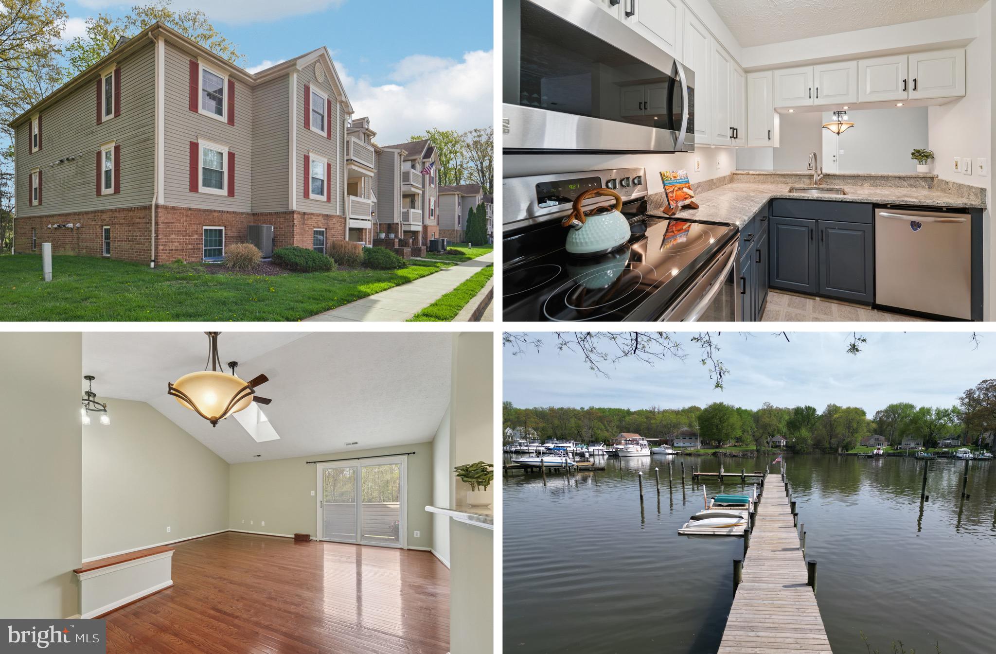 Penthouse living meets the charm of the Chesapeake bay.   Seller motivated - Water-oriented community at this price!?  Skip the traffic and take the short walk to the community pier.  Here you can   launch your kayak, paddle board or grab a fishing pole. 3rd floor penthouse condo with balcony, high ceilings, wood floors, updated kitchen and fresh paint.  Primary bedroom has ensuite bathroom. Easy access for commuters. Access 695 and 95 easily.  Near Rocky Point Golf Course, Rocky Point Park, waterfront restaurants and shopping. Buyer and agent to verify all listing information.  One or more photos have been virtually staged.