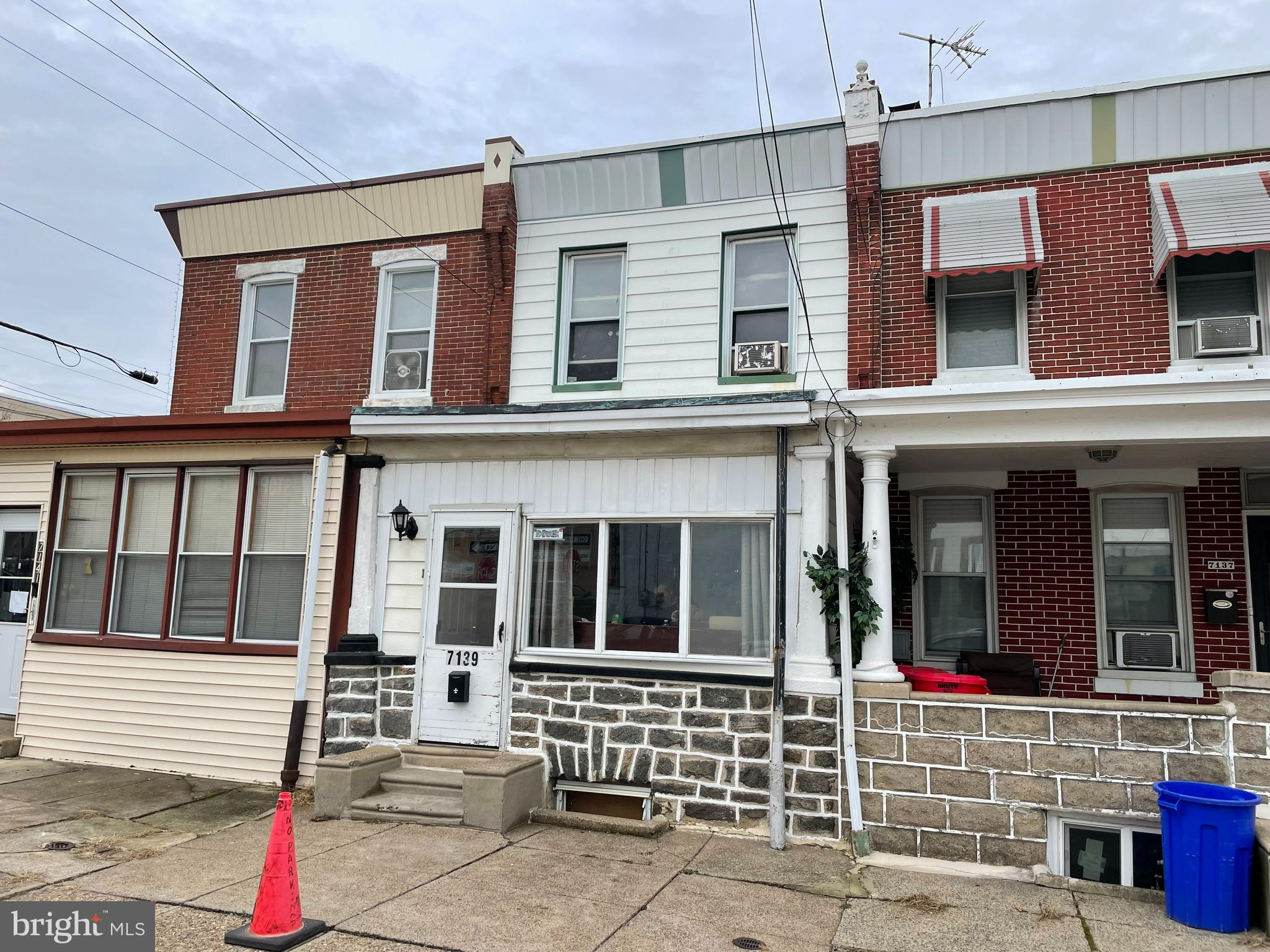 Nice opportunity  for sweat equity ownership !! with some elbow grease  this is a wonderful investment . Priced below market , seller wants to sell as is .  Large foyer/den  entry  , formal living room/ dining room combo  with carpets and ceiling fan  . Large eat in kitchen with ceiling fan light , exit to rear fenced yard .  Full basement with walk out door access to rear yard . Basement laundry . Unfinished , great for storage . 2nd floor offers rear bedroom with carpets , middle bedroom  , hall bath , primary bedroom with  . Property needs cosmetic updating , cash or conventional or rehab loan only .Ready for quick settlement and occupancy.  Weeds in yard will be cut and cleaned .  Selling as is .