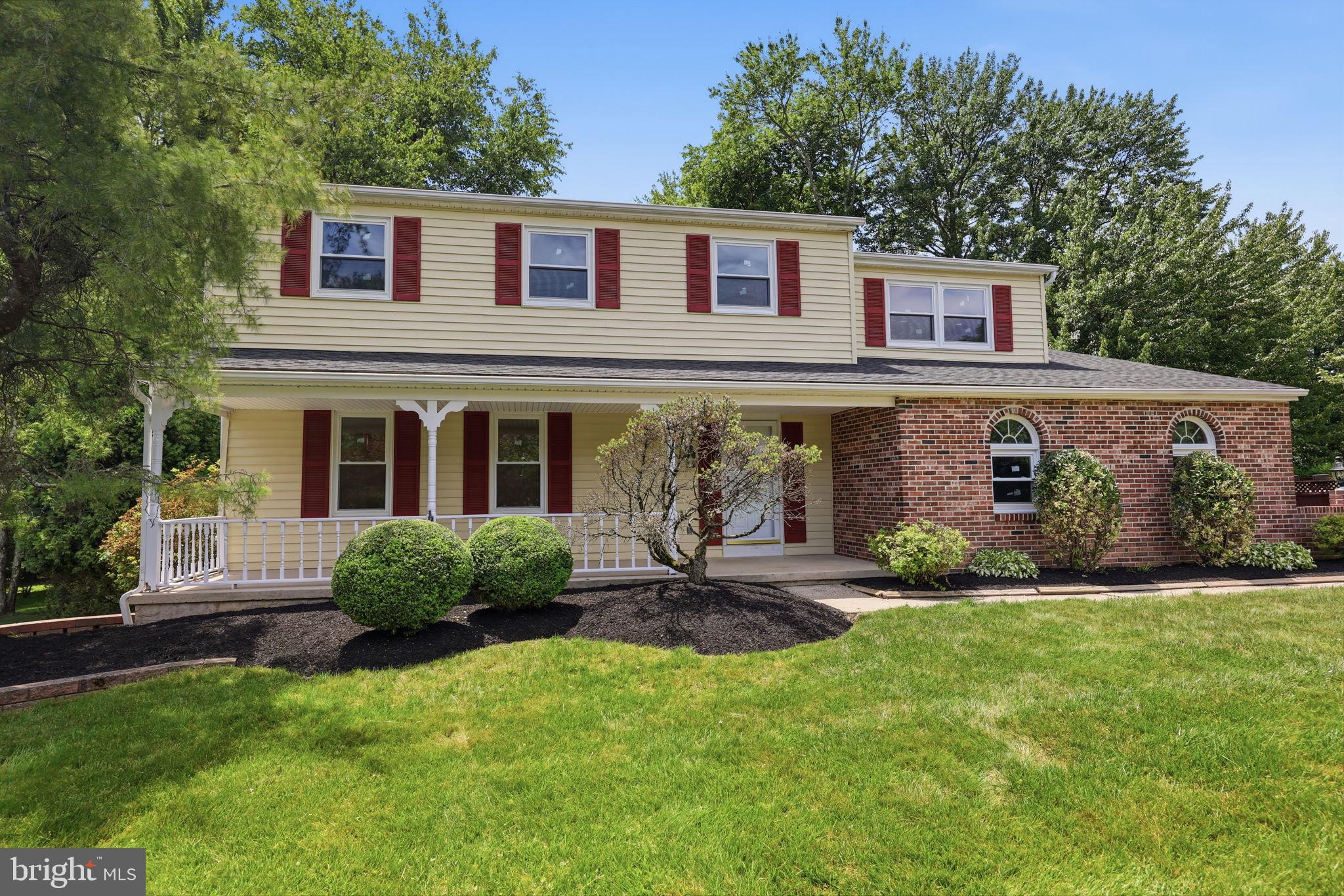 Welcome to this exceptional, fully renovated residence located in the highly sought-after Central Bucks School District. Thoughtfully updated from top to bottom, this move-in-ready home seamlessly blends timeless craftsmanship, modern design, and everyday functionality. Extensive recent improvements provide a true turnkey opportunity for today’s discerning buyer. A charming front porch welcomes you into a dramatic two-story foyer featuring hardwood stairs, solid wood interior doors, spacious coat closets, and new flooring that extends throughout the home. Abundant natural light streams through all-new energy-efficient windows with UV protection, highlighting the fresh designer paint, recessed lighting, updated ceiling fans, dimmer switches, and spacious living spaces. The formal living room showcases a stylish accent wall, while the elegant dining room features chair rail molding and updated lighting, creating the perfect setting for entertaining. At the heart of the home is a stunning fully renovated kitchen featuring custom cabinetry, quartz countertops, premium hardware, a customized sink base cabinet, custom-built double pantry, high-end fixtures, and a spacious center island. A sliding glass door provides direct access to the expansive 32’ x 20’ freshly painted deck, creating seamless indoor-outdoor living. Adjacent to the kitchen, the spacious family room offers a dramatic accent wall, oversized skylight, abundant natural light, and a cozy fireplace enhanced by elegant wall sconces. Another sliding glass door leads to a newly redone  patio overlooking the beautifully landscaped backyard, providing multiple outdoor spaces for relaxation and entertaining. The main level also includes a well-appointed laundry room with custom cabinetry and a stainless-steel utility sink, along with an updated powder room.
Upstairs, you’ll find four generously sized bedrooms and two fully remodeled bathrooms. The spacious primary suite features new flooring, recessed lighting, a designer accent wall, a large walk-in closet, and a slatted closet tower. Both the primary and hall bathrooms have been beautifully renovated with custom glass shower doors, anti-fog LED mirrors with adjustable lighting, custom vanities, and premium fixtures.
The fully finished basement offers exceptional additional living space, ideal for a media room, recreation area, fitness room, playroom, or home office.
Significant recent upgrades include:
• New electrical panel (May 2026)
• High-efficiency electric heating and central air conditioning system (April 2026) with a 10-year warranty
• New roof (April 2026) with 10-year warranty
• All new energy-efficient windows (April 2026) 
• Newly paved driveway
• Two new garage door openers
• Refreshed garage interior
• New exterior GFCI outlets
• Whole-house fan designed to help capture airborne dust and improve indoor air quality for everyday living
Step outside to your own private backyard retreat. Situated on a beautifully landscaped lot, the expansive level backyard, oversized deck, and newly redone patio create the perfect backdrop for outdoor gatherings, morning coffee, or quiet evenings under the stars. A large custom-built storage shed with built-in cabinetry provides abundant space for tools, equipment, and seasonal storage.
Conveniently located near shopping, dining, parks, and everyday amenities, including Valley Square Shopping Center, Wegmans, Target, Home Depot, Lowe’s, and numerous restaurants, this exceptional home also offers easy access to the charming downtown destinations of Doylestown and New Hope. Rarely does a home offer this level of renovation, functionality, and long-term value. Every detail has been thoughtfully updated, allowing the next owner to simply move in and enjoy. Please refer to the Special Features List for a complete summary of upgrades and improvements.