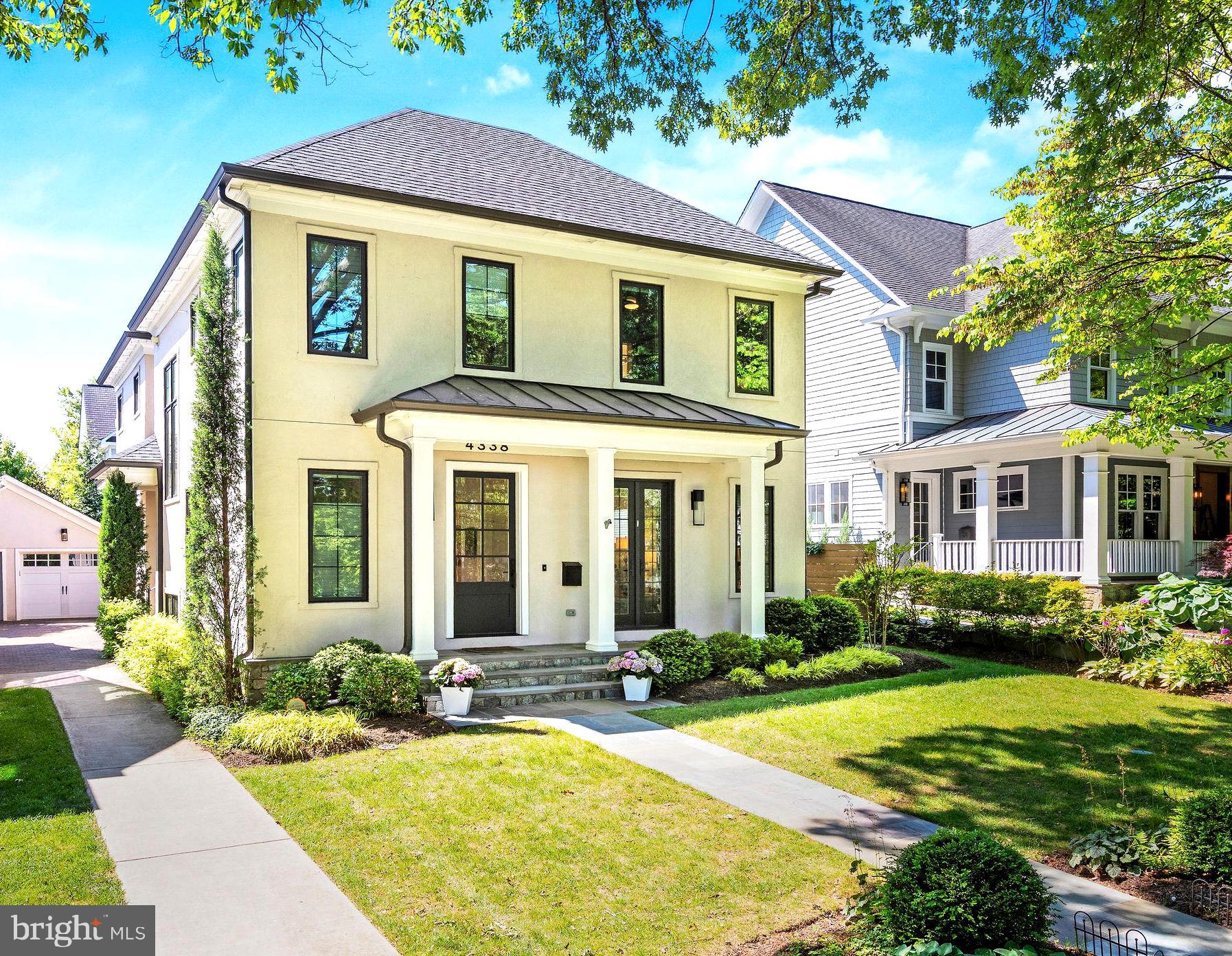 Exquisitely built by award-winning local builder Chase Builders at the gateway of the Town of Chevy Chase, this exceptional & pristine residence offers the perfect balance of urban convenience and the charm of a delightful community. Enjoy a coveted walk score of 91, just moments to downtown Bethesda, while surrounded by a tranquil oasis setting complete with a resort-style pool and professionally landscaped grounds designed for ultimate privacy.

Thoughtfully curated interiors showcase quiet luxury across three finished levels, featuring the finest craftsmanship and high-end designer finishes throughout. No detail has been spared in the execution of this remarkably built residence.

The main level seamlessly blends elegant formal living and dining rooms with comfortable everyday living spaces, thoughtfully designed for both sophisticated entertaining and relaxed daily living. Stunning designer finishes and abundant natural light complement the spectacular chef’s kitchen, great room, butler’s pantry, private office, and spacious mudroom with convenient direct access from the driveway.

The upper level features a stunning primary suite that offers a true private retreat, highlighted by a spa-inspired bath with luxurious finishes, refined designer details, and a serene atmosphere designed for relaxation and comfort. Three additional secondary bedrooms and two full baths provide exceptional accommodations for family and guests. A conveniently located laundry room offers outstanding functionality, complete with wonderful storage and thoughtfully designed organizational space.
The expansive lower level is equally impressive, complete with a recreation room, bar area, exercise room, two dedicated office workstations, guest suite, abundant storage, and flexible spaces for work and leisure.  Additional highlights include an integrated Sonos sound system and speakers throughout the home

Enjoy the exceptional lifestyle & amenities and comprehensive resident services offered by the Town of Chevy Chase. There's the beloved Farm Woman's Cooperative Market, neighborhood parks, The Lawton Community Center, and direct access to the scenic Capital Crescent Trail. Just moments away, downtown Bethesda offers premier shopping, acclaimed dining, and luxury fitness destinations, including Equinox Bethesda and The St. James Performance Club. Commuting is effortless with nearby access to the Bethesda Metro Station, 495 & 270 highways, and all three major airports serving the Washington metropolitan area.