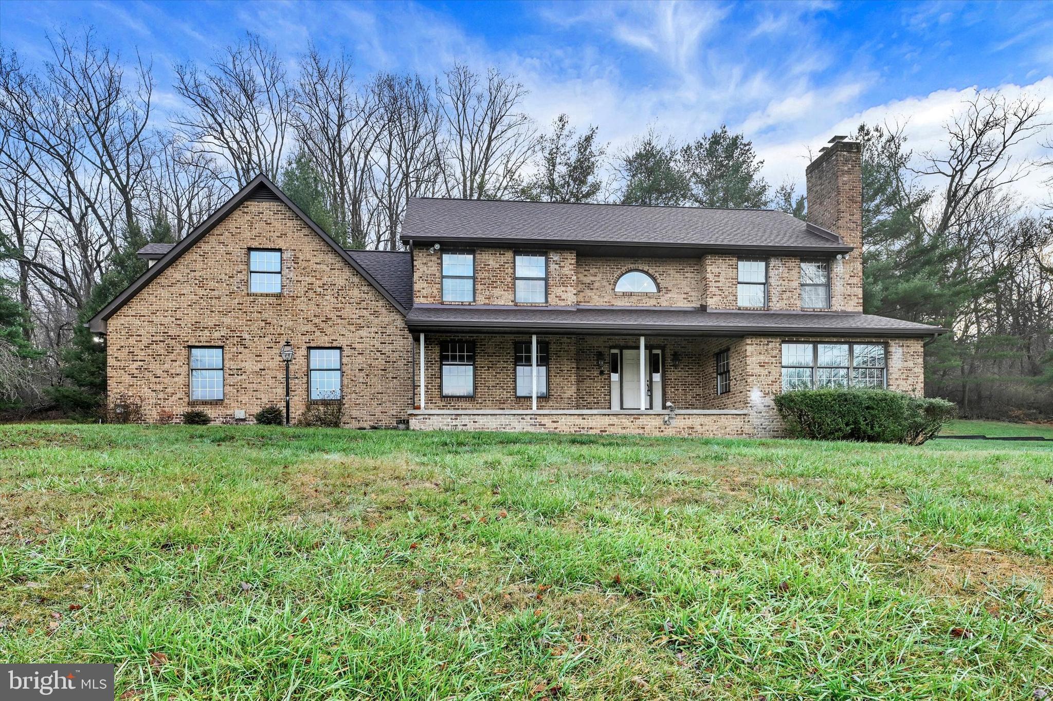 Welcome to your private oasis situated on 2.49 acres in scenic Glen Arm!  Relax and take in the views of the neighboring horse farm from your front porch and enjoy the quiet space all around.  This stately brick home was constructed in 1986 and has been lovingly cared for by the original owner ever since. A new architectural shingle roof was recently put on the home and the entire interior was just professionally painted. The layout flows nicely on the main level and the unfinished basement offers a large, blank canvas.  This 3 bed, 2.5 bath residence combines convenience with a touch of nature.  Outside you will find an expansive outdoor space with a brick patio and a wide driveway leading to an attached garage.. Don't miss the opportunity to bring your vision to this beautiful location – reach out for a private viewing today!