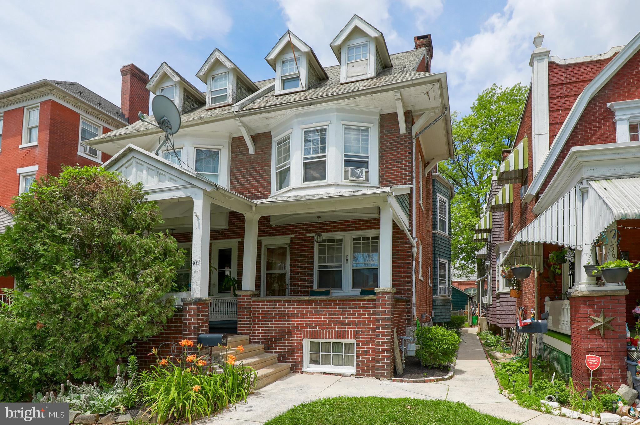 Looking for lots of space at an affordable price? This 5 bedroom, 2 full bath home on The Avenues is conveniently located minutes from downtown, shopping, restaurants, the fairgrounds and Rt 30.  First floor has dining room with built-ins and inlaid hardwood floors, living room with beamed ceiling and wood burning fireplace, kitchen with pantry, and mudroom leading to covered rear patio. Second level has a full bath and three bedrooms, one is walkthrough with attached office. Third level has two more bedrooms and a full bath. Full basement with laundry. Gas heat. Covered front porch, fenced rear yard and 2 car detached garage plus on street parking.