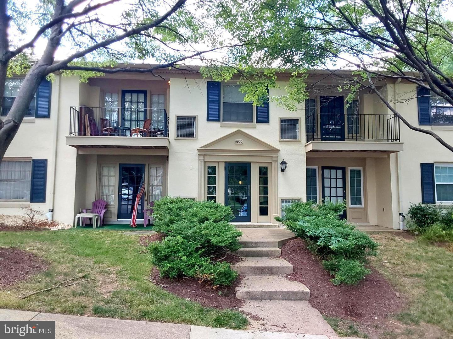 Move-in ready updated one bedroom condo with private rear patio. Newer carpet and fresh paint July 2024. Recently replaced windows, 2018 HVAC system, new panel box in 2018, updated kitchen, New Fridge and range 2025! NEW condo-compliant Washer/Dryer system installed in 2025 (required of all units) with a ventless dryer. HVAC new in 2018, panel box new in 2018.
Community pool, just 200 feet away! Ample parking. Guest parking in unmarked spaces further and to the left past the building and even behind, up the hill near the pool. Enjoy nearby Lake Accotink Park, shopping and dining nearby (Trader Joes coming soon). Reasonable condo fee that also includes GAS (heat and hot water) and water. You just pay electric. Cardinal Forest Condos have endured as a Realtor and buyer favorite for many years!