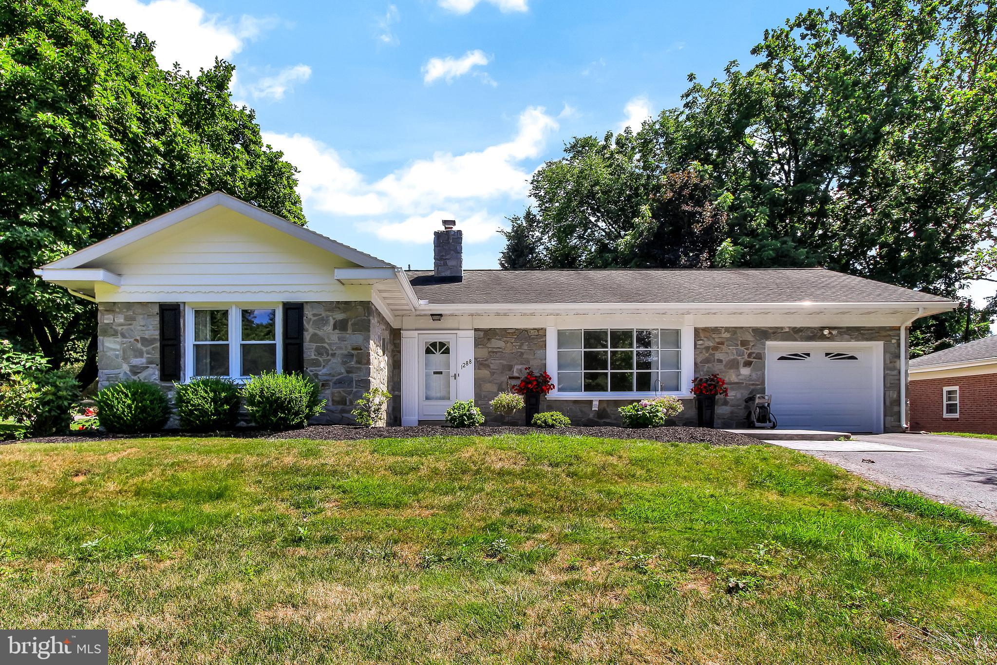 Welcome home to one floor living in peaceful School Lane Hills in this meticulously maintained mid-century ranch.  Almost every room has been updated with custom built-in cabinetry.  Granite counter tops in the kitchen, ceramic tile and hardwood flooring throughout. Beautifully landscaped private back yard with deck / patio and heated sun room.  Home is over-improved and move in ready.  Minutes from Lancaster City/283/30.  Don't wait to book your showing!