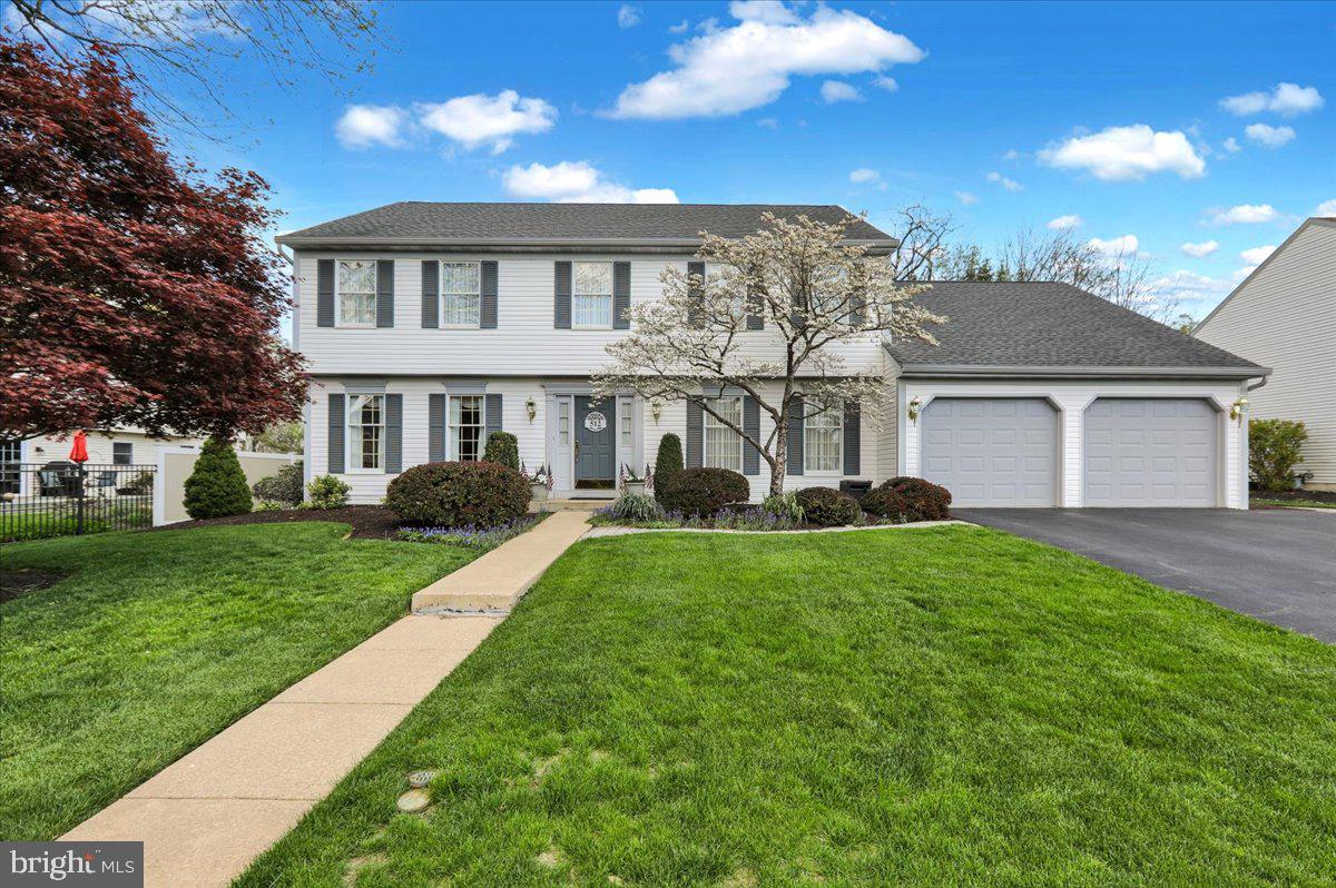 Welcome to 512 Thomas Place in the desirable Wilshire Meadows community within the Wilson School District. This well-maintained, 2-story home offers approximately 3,700 square feet of finished living space, including approximately 2,800 square feet on the main and upper levels and an additional 900 square feet in the finished lower level.
The main floor features traditional formal living and dining rooms accented by solid red oak hardwood flooring, crown molding, and chair rail. The spacious kitchen showcases upgraded quartz countertops and opens to a bright breakfast area with direct access through glass doors to the covered patio and fenced backyard. Outdoor amenities include a storage shed with electricity and built-in shelving. Adjacent to the breakfast area is the inviting family room, complete with built-ins and a brick wood-burning fireplace. A convenient laundry room and powder room complete the main level.
Upstairs, the expansive primary suite includes a private sitting room, ideal for a nursery, home office, or reading retreat, along with a walk-in closet and en-suite bath. Three additional generously sized bedrooms and a full hall bath provide ample space for family and guests.
The finished lower level offers a tremendous 38' x 27' recreation room with endless possibilities for entertaining, hobbies, fitness, or media space. A powder room and Bilco door providing direct backyard access add to the functionality of this level.
Notable improvements include a 50-year shingle roof installed in 2014, a water softener added in 2025, and an epoxy-coated garage floor completed in 2021. Additional highlights include Red Oak Gunstock flooring throughout most of the home and abundant closet space and storage.
Ideally located in the heart of Spring Township, this property offers convenient access to Routes 724, 422, and 222, as well as shopping, dining, schools, parks, playgrounds, and community amenities.
Don't miss this exceptional opportunity. Schedule your private showing or join us at the Open House on Sunday, June 7, from 12:00 PM to 2:00 PM.