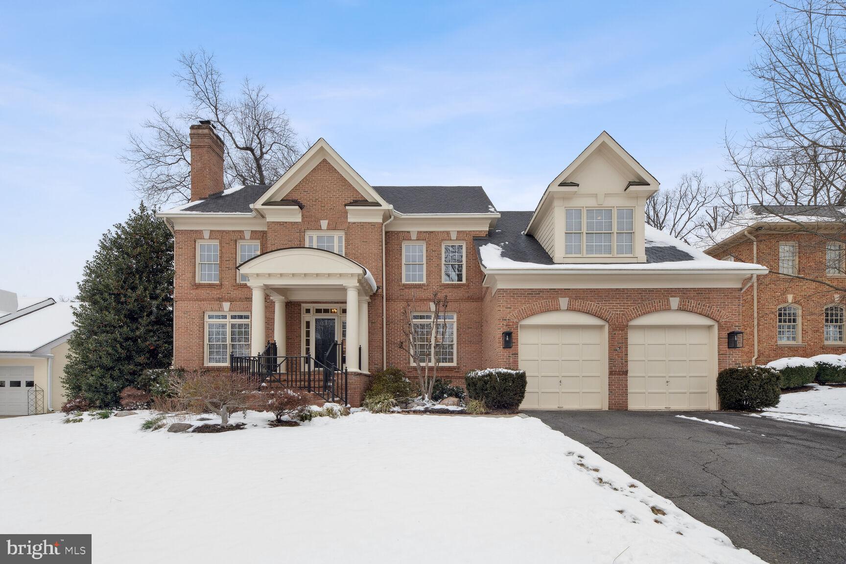 ELEGANT ALL BRICK COLONIAL ON WONDERFUL, PRIVATE CUL DE SAC NESTLED NEXT TO ROCK SPRING PARK AND SURROUNDED BY STUNNING CUSTOM HOMES JUST A FEW HUNDRED YARDS TO WASHINGTON GOLF AND COUNTRY CLUB - AN AMAZING LOCATION AND SETTING! Open floor plan with wood floors and 9'+ ceilings on the main level * Welcoming entry foyer with grand open staircase * Light-filled formal living room with wood fireplace * Spacious formal dining room with updated lighting * Detailed wood trim throughout as well as built-in surround sound speakers * Eat-in kitchen is open to the family room and features granite counters, 42" raised panel cabinets, large center island, updated lighting, stainless steel GE appliances, and work station * Open, cozy family room with impressive stone fireplace with gas logs, soaring ceilings, arched windows, updated carpet, ceiling fan, and recessed lighting * Convenient main level office and convenient powder room * Mud room & Laundry room off kitchen and garage with built-in cubbies, shelves, cabinets, extra refrigerator and door to side yard * Two car garage with automatic openers, side door to yard, and storage space * Private back staircase off kitchen leading to the upper level * Luxurious primary bedroom suite with wood floors, dormer window with seating area, dressing room with custom built-in closet organizers, and amazing spa-like bath with heated tile floors, two vanities with marble tops, updated faucets and lighting, jetted Jacuzzi tub, steam shower with multiple shower heads, and private water closet * Second and third bedrooms with updated carpet, spacious closets, and shared bath with two upgraded vanities and faucets with ceramic tile floor * Private fourth bedroom with full bath off upper level landing * Upper level den is another great spot for a home office or can add a closet for a 5th upper level bedroom * HUGE lower level recreation room with television area (TV conveys), recessed lighting, gaming area with pool table and built-in shelves (pool table conveys) * Fitness room with built-in shelves, recessed lighting, and mirrors * Lower level full bath with ceramic tile floors and tub * In-law/Nanny suite with exterior entrance leading to the back yard * Kick back and unwind on the screened porch or flagstone patio with stacked stone landscape walls * Great back yard with flat area perfect for a play set or hot tub * Two zone gas HVAC system and 75 gallon gas water heater * Sought after schools of Discovery Elementary, Williamsburg Middle, and Yorktown High * Easy commuting location with easy access to Old Dominion Drive and an easy drive to the the Metro Rail, Downtown, D.C., Mclean, Tysons, plus more yet tucked away in a quiet, beautiful, secret spot!