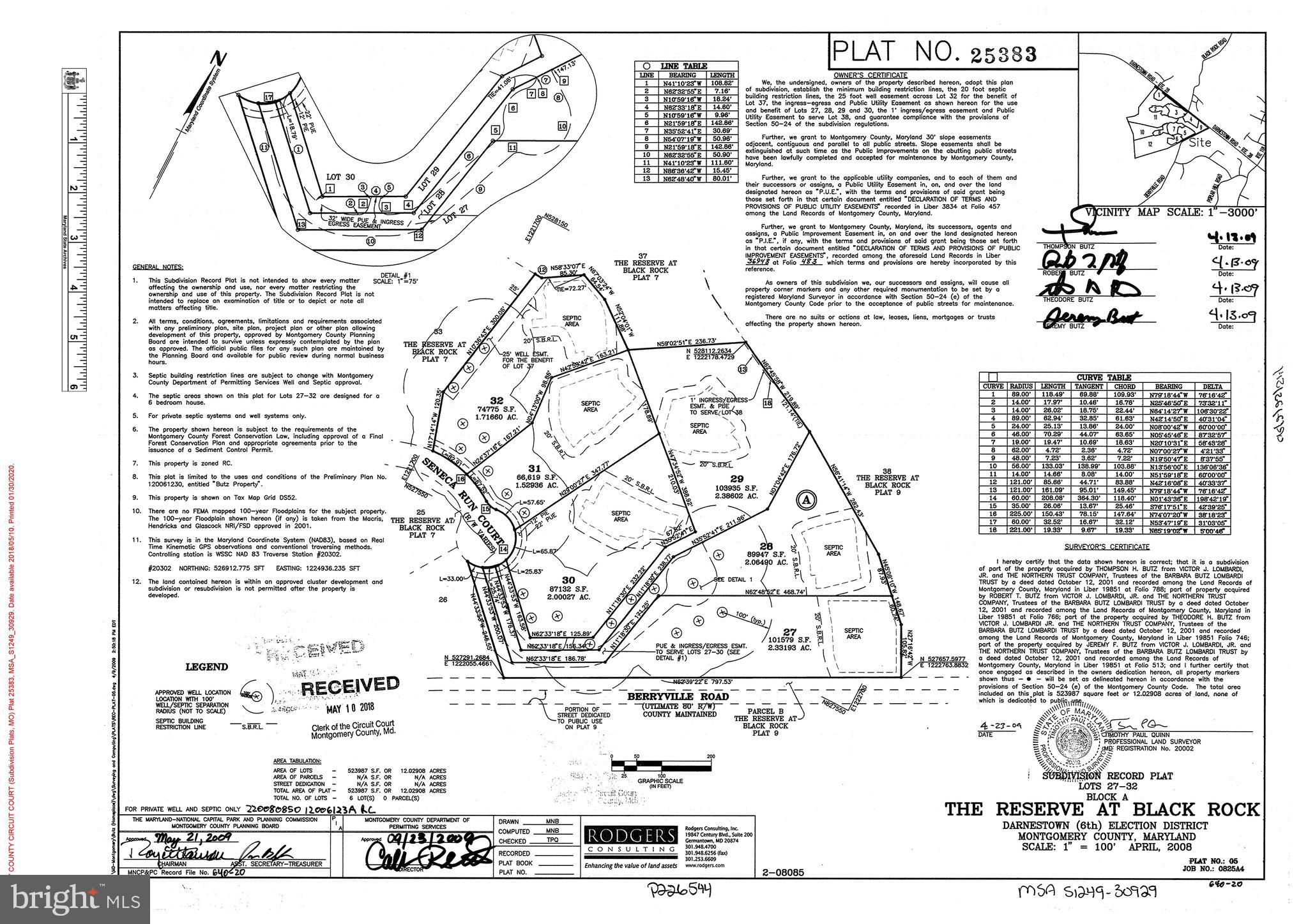 RESERVE AT BLACK ROCK - Land