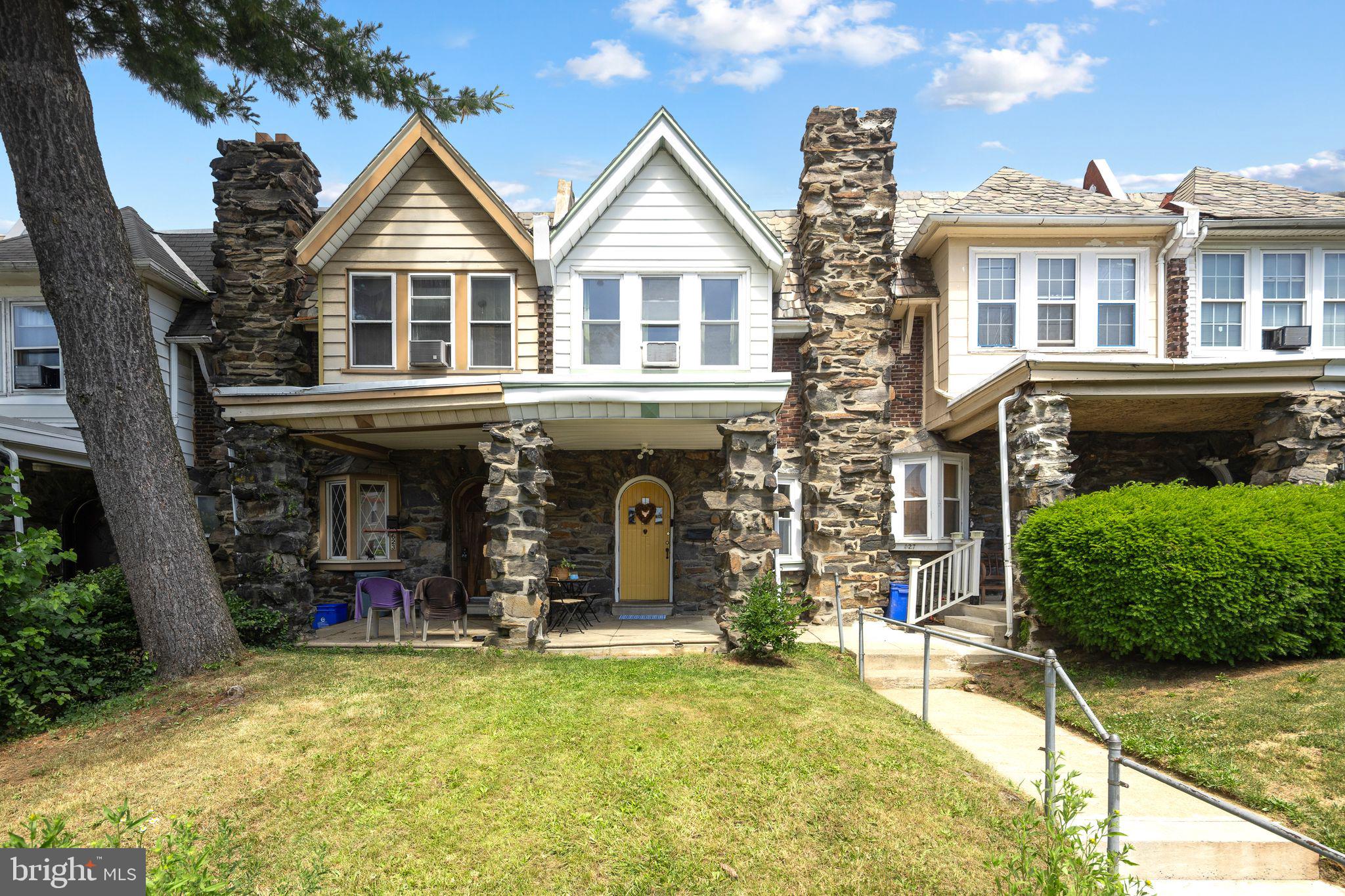 Welcome to 625 E Woodlawn Street, a charming stone-front twin nestled on a picturesque, tree-lined block in the heart of Germantown. This beautifully maintained 3-bedroom, 1-bath home blends timeless character with thoughtful modern updates, offering the perfect balance of historic charm and everyday comfort. From the inviting covered front porch with its striking stone columns to the warm interior featuring fully refinished original hardwood floors, this home immediately makes a lasting impression.

Step inside to discover bright and spacious living and dining areas highlighted by classic architectural details, arched openings, abundant natural light, and a decorative fireplace that adds warmth and character. The updated kitchen offers newer cabinetry, a newer refrigerator, ample storage, and space for casual dining, making it both functional and stylish. Upstairs, you'll find three generously sized bedrooms with beautiful hardwood flooring and a recently renovated bathroom featuring modern finishes and a functional skylight that fills the space with natural light. Additional improvements include an updated electrical system and newer washer and dryer, providing peace of mind for years to come.

The lower level offers extensive storage space, laundry, and flexibility for a workshop, home gym, or future finishing possibilities. Outside, the true standout feature awaits—a huge backyard rarely found in city living. Whether you're envisioning summer barbecues, gardening, play space, or simply enjoying your own private outdoor retreat, this expansive yard provides endless possibilities.

Located in one of Philadelphia's most historic and vibrant neighborhoods, Germantown offers easy access to local favorites such as Awbury Arboretum, Wissahickon Valley Park, and Morris Arboretum. Enjoy nearby cafes, shopping, neighborhood restaurants, and convenient access to SEPTA Regional Rail, Center City Philadelphia, and major commuter routes. Combining classic Philadelphia architecture, modern updates, an oversized backyard, and a desirable Germantown location, 625 E Woodlawn Street is a wonderful opportunity to own a truly special home.