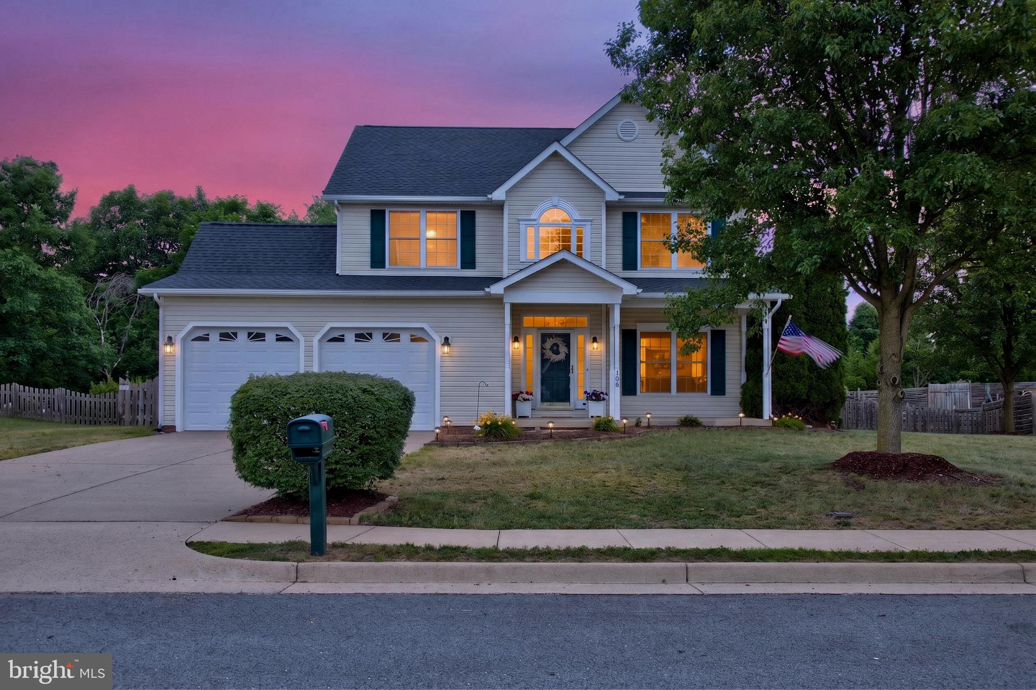 Welcome to this beautifully maintained 4-bedroom, 2.5-bath home in the highly sought-after Canter Estates community of Stephens City! Offering a spacious and functional floor plan, this home is ready for its next owners with major updates already completed, including a brand-new roof and new carpet throughout the upper level.  The main level is designed for comfortable everyday living and entertaining, featuring a welcoming family room with a cozy fireplace, creating the perfect gathering space for family and friends. Upstairs, you'll find four generously sized bedrooms, including a spacious primary suite. The partially finished basement offers additional flexible living space ideal for a recreation room, home office, gym, or playroom, along with plenty of storage. Step outside to enjoy the large backyard backing to mature trees, providing a private and peaceful setting for relaxing, entertaining, gardening, or outdoor activities. Conveniently located near schools, shopping, dining, and major commuter routes, this home offers the perfect combination of space, privacy, updates, and location in one of Stephens City's most desirable neighborhoods.