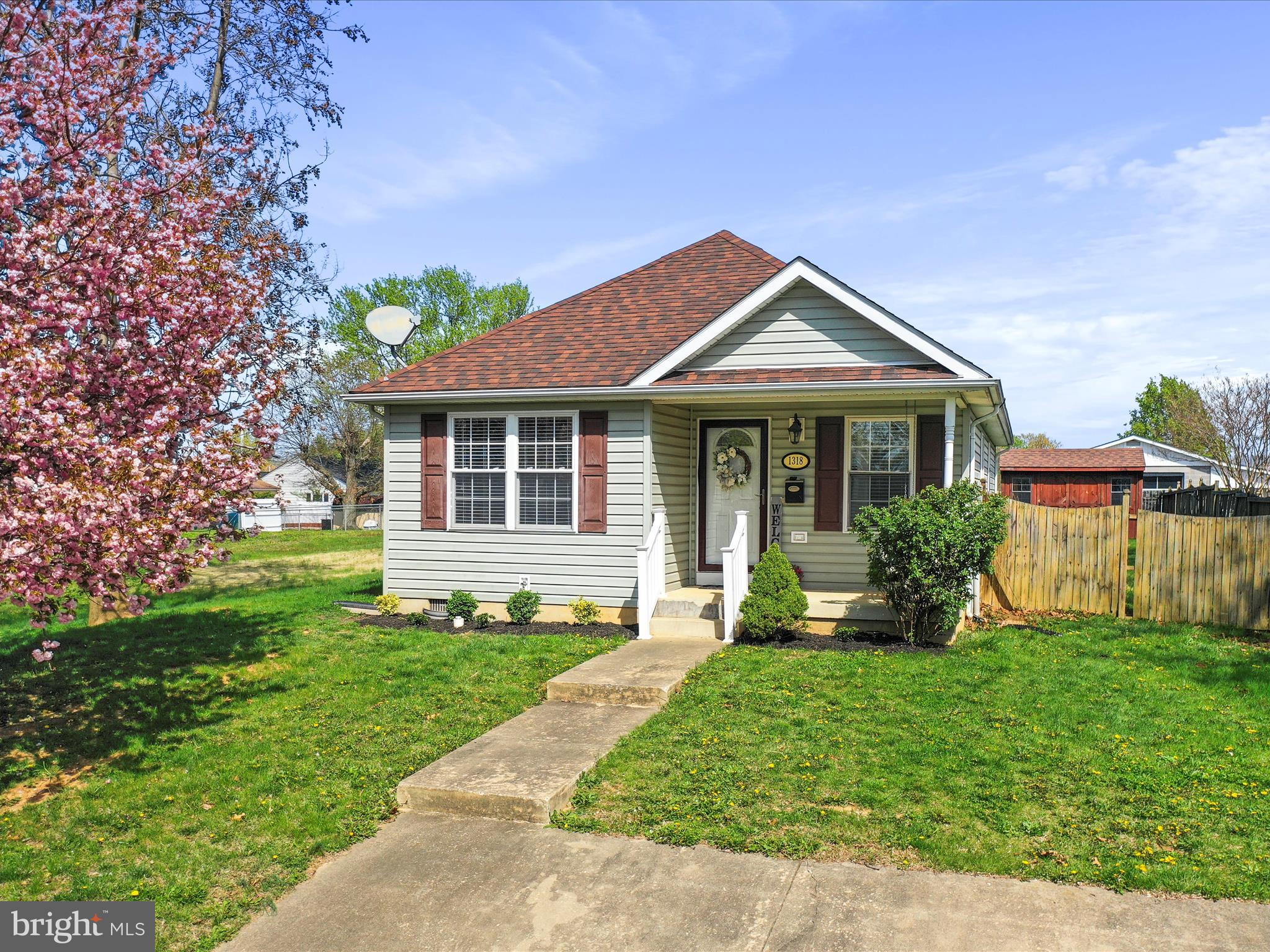 This one is cute as a button. Very nice 3 bedroom 2 full bath home within walking to parks and ball field. Home offers huge kitchen with tons of storage and extends to rear concrete patio in rear yard. Wood privacy fenced rear yard. Nice size storage shed conveys.