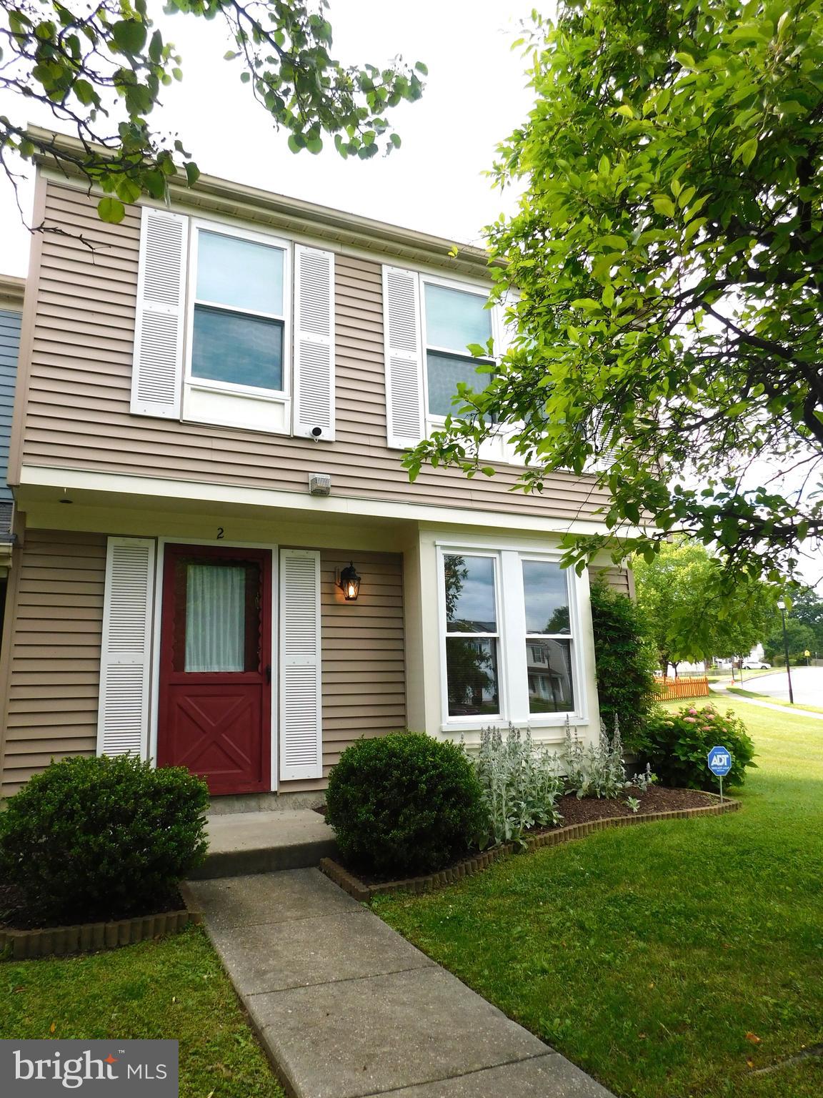 DEADLINE TO SUBMIT CONTRACTS IS 12 NOON ON TUESDAY 6/2/26. End-of-Group townhouse on an extra large corner lot in the Ridgedale Mews Community.  Updates include new carpet throughout (2024), replacement windows and patio doors (2024), roof (2019), and freshly painted throughout.  Open rear deck with built-in bench and attached shed.  Property is located across Ridgely Avenue from the Baltimore County Department of Parks and Recreation Ridgely Tot Lot.  See MLS documents for detailed brochure, HOA information and documents, and Seller disclosures.