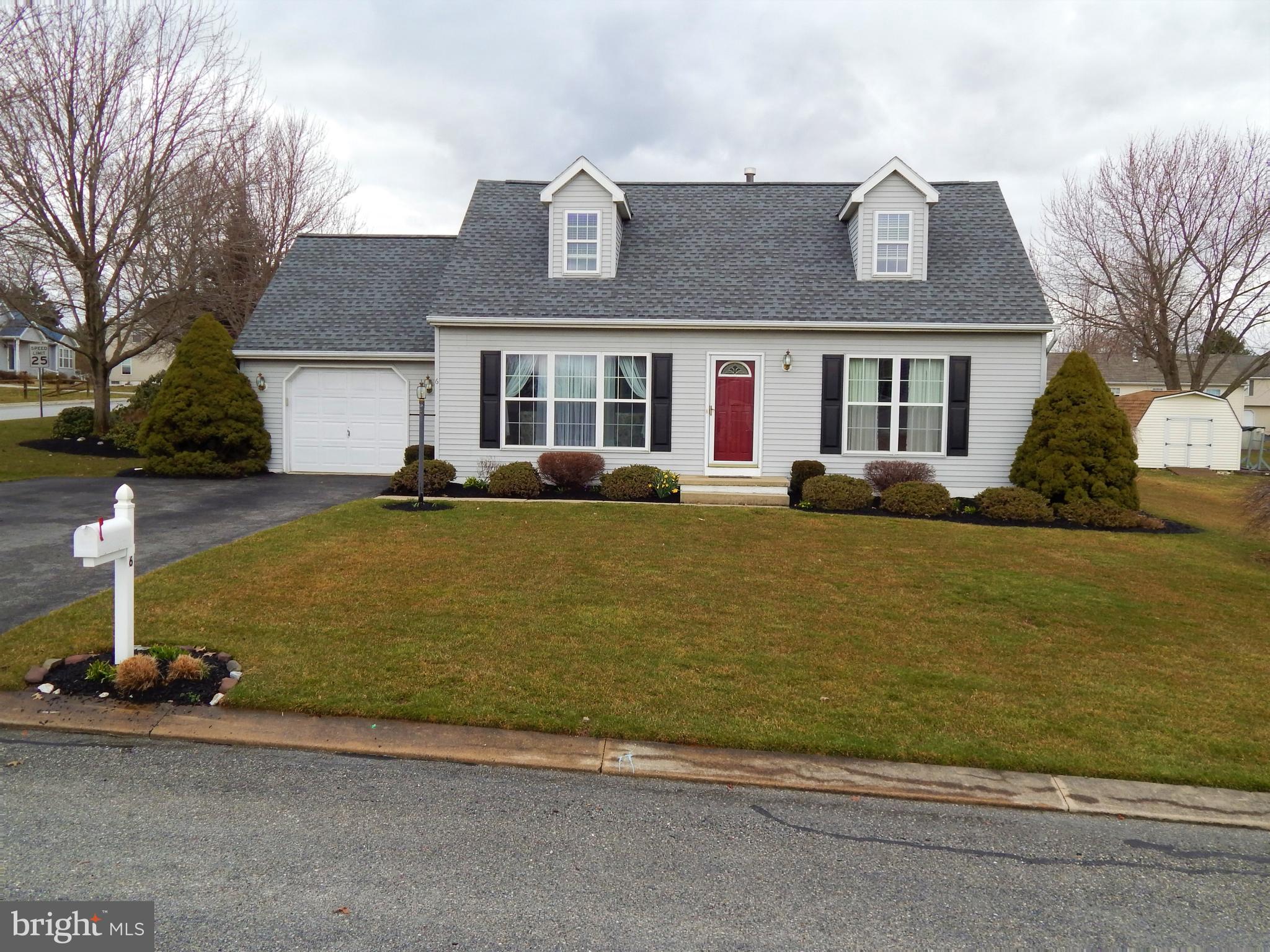 Immaculate 4 bedroom, 2 full bath, Cape Cod in Felton. Beautifully landscaped corner lot with professionally cared for lawn. Red Lion Schools. Newer roof, and huge covered deck. Small fenced area for pets. Shed, upright freezer, refrigerator, washer, dryer, and mini fridge all included. Don't waste time seeing this one! Won't last long!