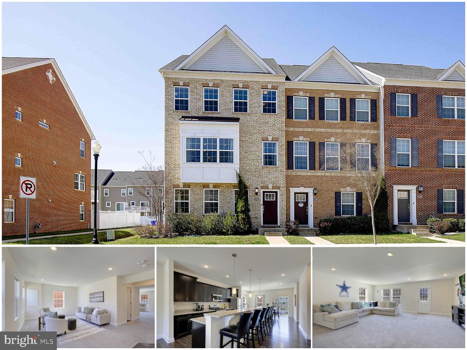 Beautiful 3-level townhouse with 3 bedrooms, 2 full bathrooms and 2 half bathrooms in the sought after Stonehaven community!  Bright and airy end unit that is flooded with natural light.  The entry level has large family and living rooms with a that offer plenty of space for family and friends.  The perfect level to watch the big game! The second level has a great open concept and the kitchen has granite countertops with tons of counter space, a large bar top countertop with plenty of seating, stainless steel appliances, a gas stove and LVP flooring.  Kitchen is open to the dining area and second level living room making this another great level to entertain.  A large panty, butlers pantry and half bath complete the second level.  On the top level you will find the master suite, with decorative crown molding, a large walk in closet, and a master bathroom.  The master bath has beautiful tile floor, tile shower with a bench, and a dual vanities with granite countertop.  Another 2 bedrooms with a nice guest bathroom with tile floor and tile shower.  Laundry room conveniently located on the top level.   Nice fenced in backyard gives you some private outdoor space.  Private parking spaces behind the home.  Community has a playground, community club house and community pool.