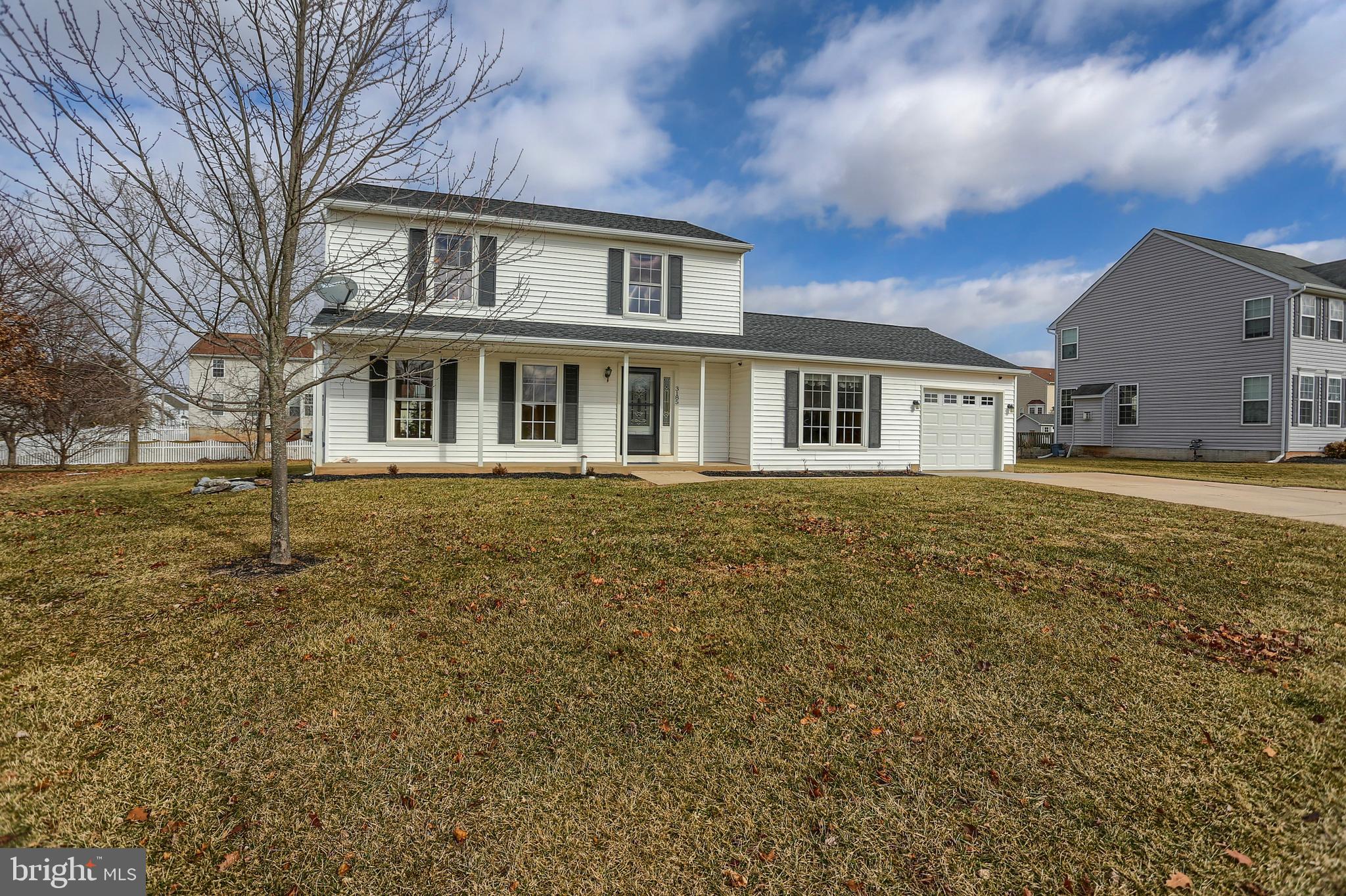 This spacious home has all of the updates ready and waiting.  First level has beautiful red oak hardwoods throughout.  Kitchen includes full wall pantry cabinets, Amish custom built island, cozy window seat with storage and granite counters.  Spring, summer and fall will have you enjoying the fabulous 3 season room complete with skylight and ceiling fan. Second level has new carpet, large master suite including upgraded tall double  vanity, walk in shower and skylight in master bath.  Bonus room in basement has a large closet and ceiling fan. Remainder of basement could be easily finished.  Also included are new garage door and opener, new Lennox HVAC, new roof with 30 year architectural shingles, whole house and attic ventilator fans, updated windows and 50 gallon hot water heater, plus a hot tub in basement! Warranty on roof and HVAC transfer.