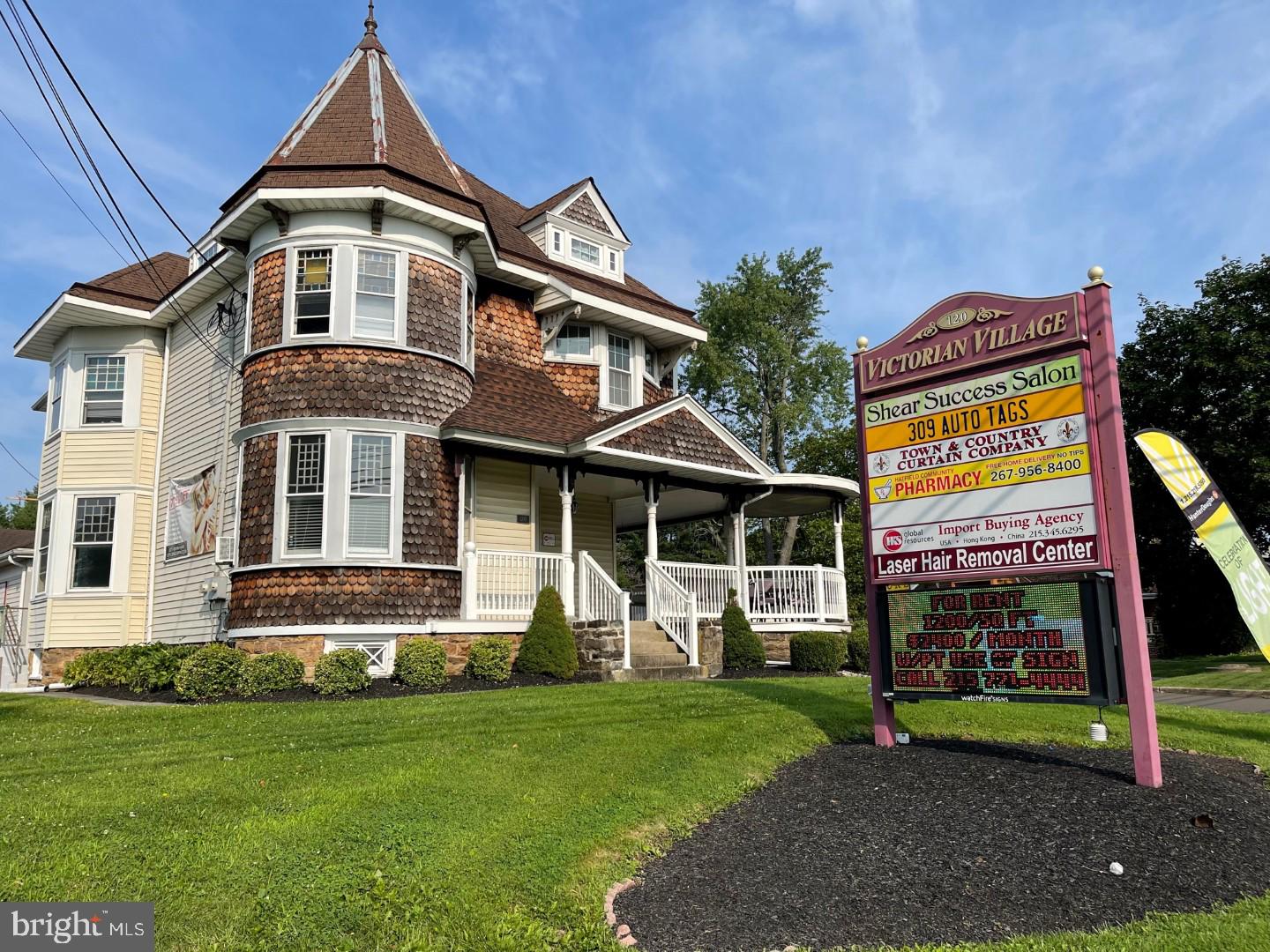 Victorian Village located on Rt 309 across from WAWA in Colmar. This property features 6 rental units in Hatfield Township with plenty of exposure. Currently 6 of the 7 units currently occupied.  1 vacant unit and 2 with a new 18 month lease. Total of 9315 Sq Ft of rental space. County records are incorrect on lot size, Situated on 1.94 acre lot.

From 2012 traffic study
The two-way average daily traffic for your location is 30,034 vehicles.
That is 901,020 vehicles per month and 10,962,410 per year.
That totals approximately 16,443,615 exposures annually.