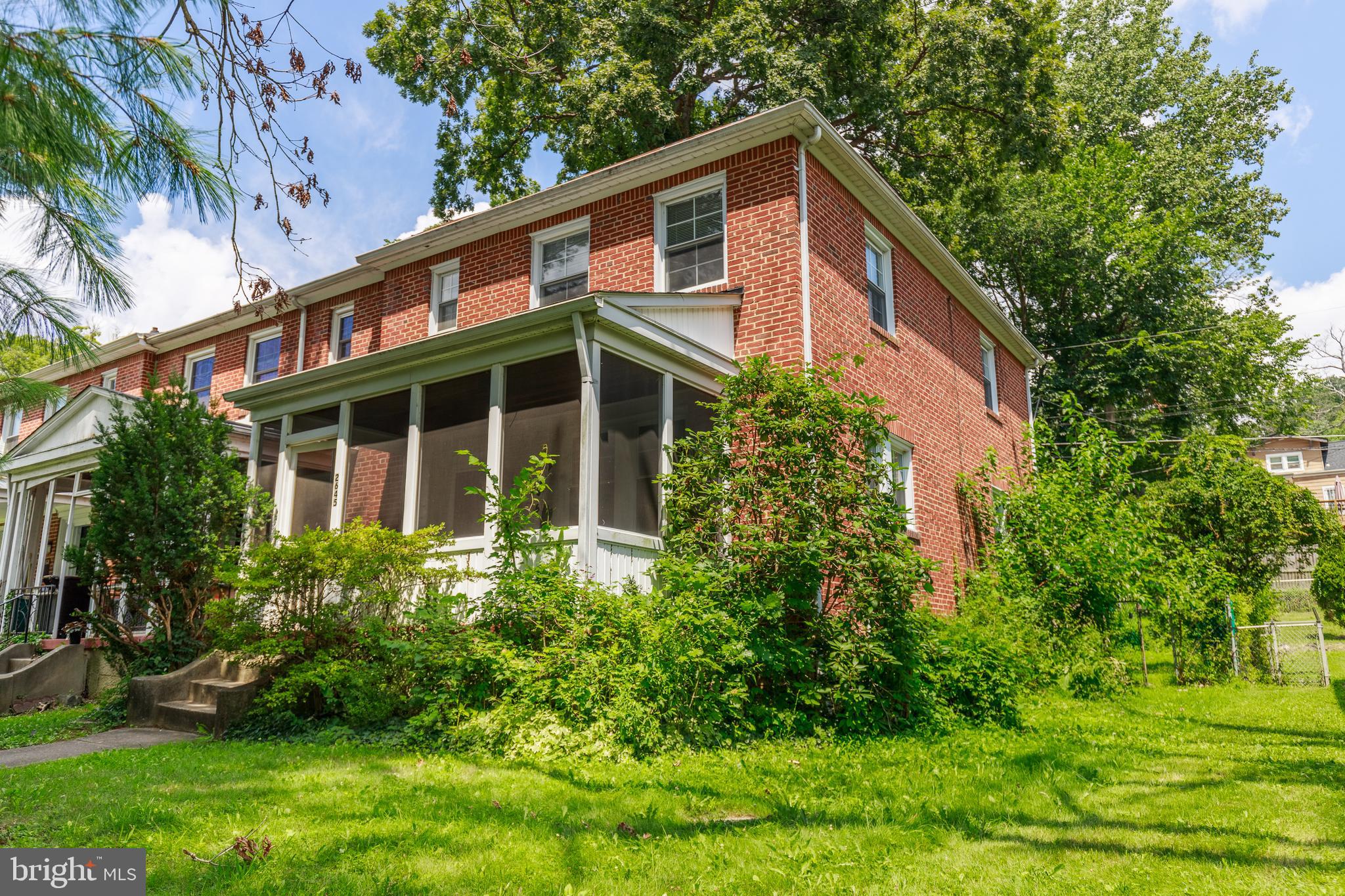 AMAZING OPPORTUNITY! Solid brick home in a park-like setting on a quiet street.  Perfect for an investor or first time home buyer.  This property is currently set up as 3 generous sized bedrooms with 1 full bathroom and 1 half bathroom.  Property features a private screened in porch perfect for relaxing, large unfinished basement great for storage, and a detached one car garage.  Property sold in AS-IS condition.