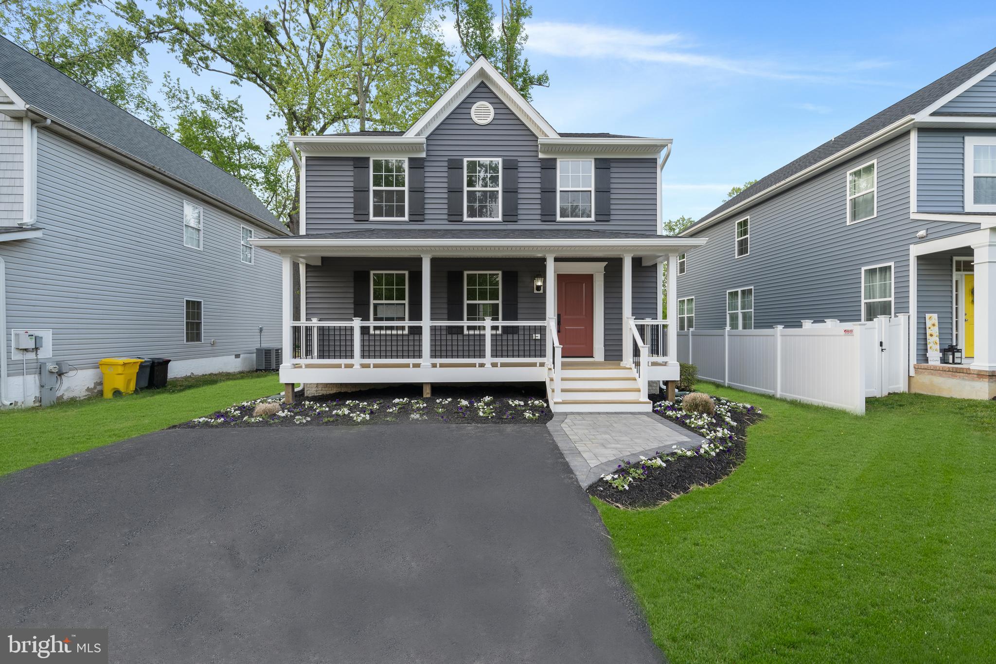 Welcome home to your COMPLETELY renovated from top to bottom Colonial in the highly sought-after North Beach! This stunning home boasts an array of luxurious features that are sure to impress!
Make your way up to the front door soaking in the desirable curb appeal with landscaping and brick walkway leading you up to your spacious front porch... perfect for cozy mornings enjoying a cup of coffee. Enter the front door to beautiful luxury plank vinyl flooring, which sets the tone for the rest of the house. Head into the family room with tons of natural light creating a bright and inviting space perfect for relaxation or entertaining guests. The kitchen boasts all new stainless steel appliances, granite countertops, and 42' cabinets for all of your storage needs. The spacious dining area is perfect for family meals or hosting dinner parties. There is also already a door off kitchen ready for you install a deck to your liking, and powder room off kitchen. Upstairs, you'll find the primary bedroom with an attached primary bath and a walk-in closet. Two additional nicely sized bedrooms are located on this level, a hallway full bathroom, and conveniently located upper level laundry! This owner did not miss a detail! 30 year architectural shingles, BRAND NEW hot water heater, double 5' clapboard siding,  heat pump replaced 2 years ago... NO HOA. Enjoy being just a short walk from the Chesapeake Bay, the North Beach boardwalk, several stores and restaurants and more! Don't miss your chance to make this beautiful home yours!