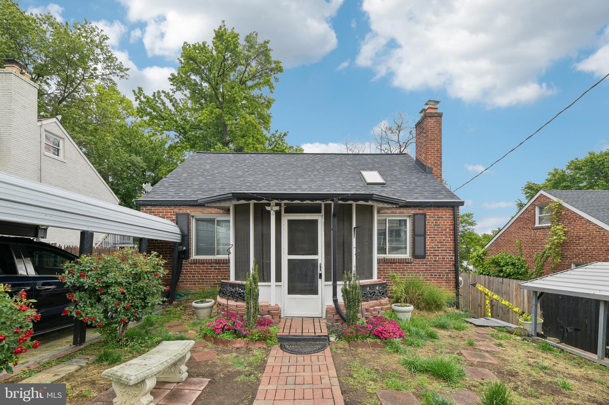 Three-bedroom, two full bath all-brick Cape Cod located in Cheverly offering charm, space, and endless potential. Features include hardwood floors on the main and upper levels, a screened-in front porch, knotty pine finishes on the upper level, skylight and wood-burning fireplace in the living room, ceiling fans throughout, and a sun tunnel in the kitchen. The exterior offers a fenced and landscaped backyard, two covered carports, and additional off-street parking.

Property is being sold as-is and is a short sale. Home needs work and updating but presents a fantastic opportunity for investors or buyers looking to personalize and create their forever home. Great value with tons of potential in a desirable location.