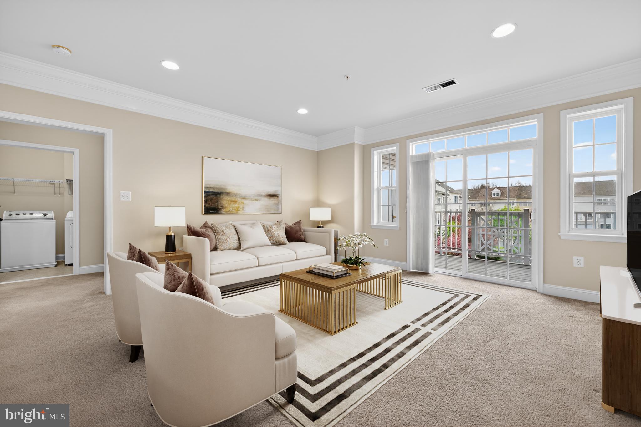 Significant Price Reduction!  Don't miss this opportunity to move in this fabulous condo with an unbeatable location.  Unit 203 offers 1725 s.f. in sought-after 327 King Farm Blvd features an Open Floor Plan, with 2 large primary bedrooms, 2 well appointed bathrooms, a large Den/home office, 2 assigned Parking Spaces and a balcony. This condo boasts easy living all on one floor with a spacious, flexible Floor Plan; expansive living space w/ recessed lighting, high ceilings and beautiful crown molding with access to the balcony. The spacious eat-in kitchen has 42 inch natural cherry cabinets, granite countertops and Kitchen Aid appliances.  Two inviting bedrooms feature expansive walk-in closets. The primary bathroom has a separate shower and large soaking tub and a second bathroom has a tub/shower combination.  A real bonus in this unit is the separate home office/den w/ a third large walk-in closet.  A convenient in-unit laundry room has a full sized washer and dryer.  Unit 203 offers plenty of parking with one reserved indoor garage space #37, and one additional reserved outdoor space #2. Located in a prime location, directly across from the King Farm Village Center, relax in the Village Green or enjoy the convenience of shopping and a  myriad of restaurants to choose from.  Easy access to public transportation with the convenient free shuttle to the Shady Grove Redline Metro.  Enjoy walking trails, tot-lots, pickleball and get ready for summer fun at the community pools..and you can see the July 4th Fireworks from the balcony! Well maintained and lovingly cared for #203 is the perfect blend of modern living and timeless elegance in an exceptional residence. Pets welcome with some restrictions. Easy to Show!