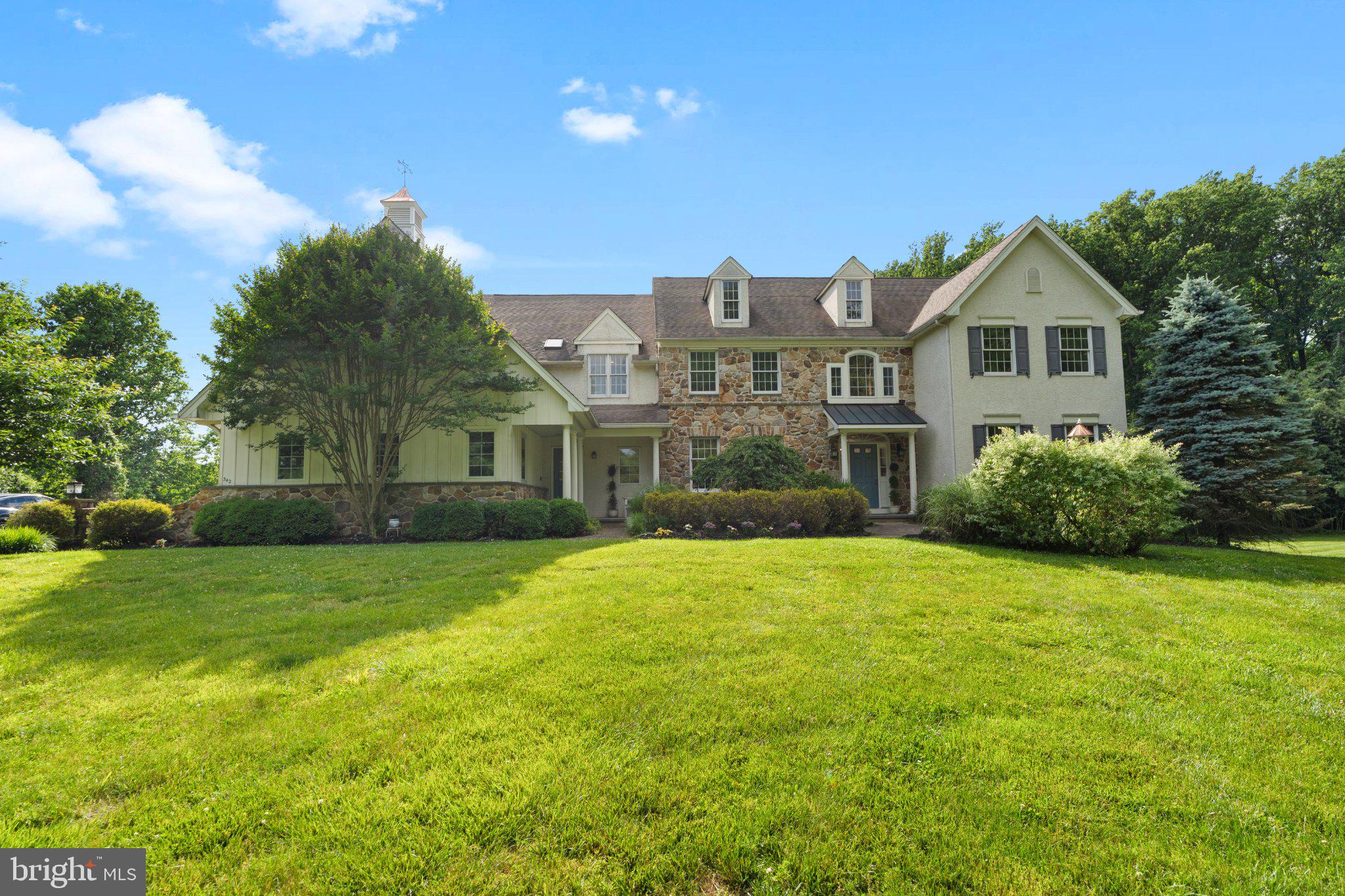Rarely does a property like this come on the market often!  When you enter the driveway to the right, you'll see the site of Andrew Wyeth's Snow Hill Painting. Nestled on a sprawling 2.11-acre lot, this exquisite Colonial residence exudes timeless elegance while located in the Unionville-Chadds Ford School District. As you step inside, you are greeted by an expansive layout with Brazilian Hardwood Floors that seamlessly combines luxury with warmth, making it the perfect sanctuary for both relaxation and entertaining. The heart of the home is undoubtedly the gourmet kitchen, featuring a spacious island that serves as a focal point for gatherings. Equipped with energy-efficient appliances, including a double oven and built-in microwave, this kitchen is a chef's dream. The butler's pantry adds an extra touch of sophistication, ensuring that hosting dinner parties is a breeze. Adjacent to the kitchen, the dining area flows effortlessly into the living spaces, where two elegant fireplaces create a cozy ambiance for intimate evenings. With five generously sized bedrooms and four full bathrooms, this residence offers ample space for comfort and privacy. The primary suite is a true retreat, complete with a luxurious en-suite bath that promises relaxation after a long day. Each bathroom is thoughtfully designed, featuring high-end finishes that elevate everyday routines. The upper floor laundry adds convenience to your daily life, while the unfinished basement with an outside entrance presents endless possibilities for customization-imagine a home gym, media room, or additional living space tailored to your lifestyle. Step outside onto the expansive deck, where you can enjoy serene views of the level, open yard adorned with mature trees. This outdoor space is perfect for summer barbecues or quiet evenings under the stars, offering a peaceful escape from the hustle and bustle of everyday life. The property also features a side-entry, three-car garage, providing both functionality and aesthetic appeal. With its good condition and luxurious features, this home is not just a place to live; it's a lifestyle choice that embodies comfort, elegance, and the joy of home. Experience the perfect blend of luxury and tranquility in this remarkable residence, where every detail has been thoughtfully curated to create a warm and inviting atmosphere. Your dream home awaits.