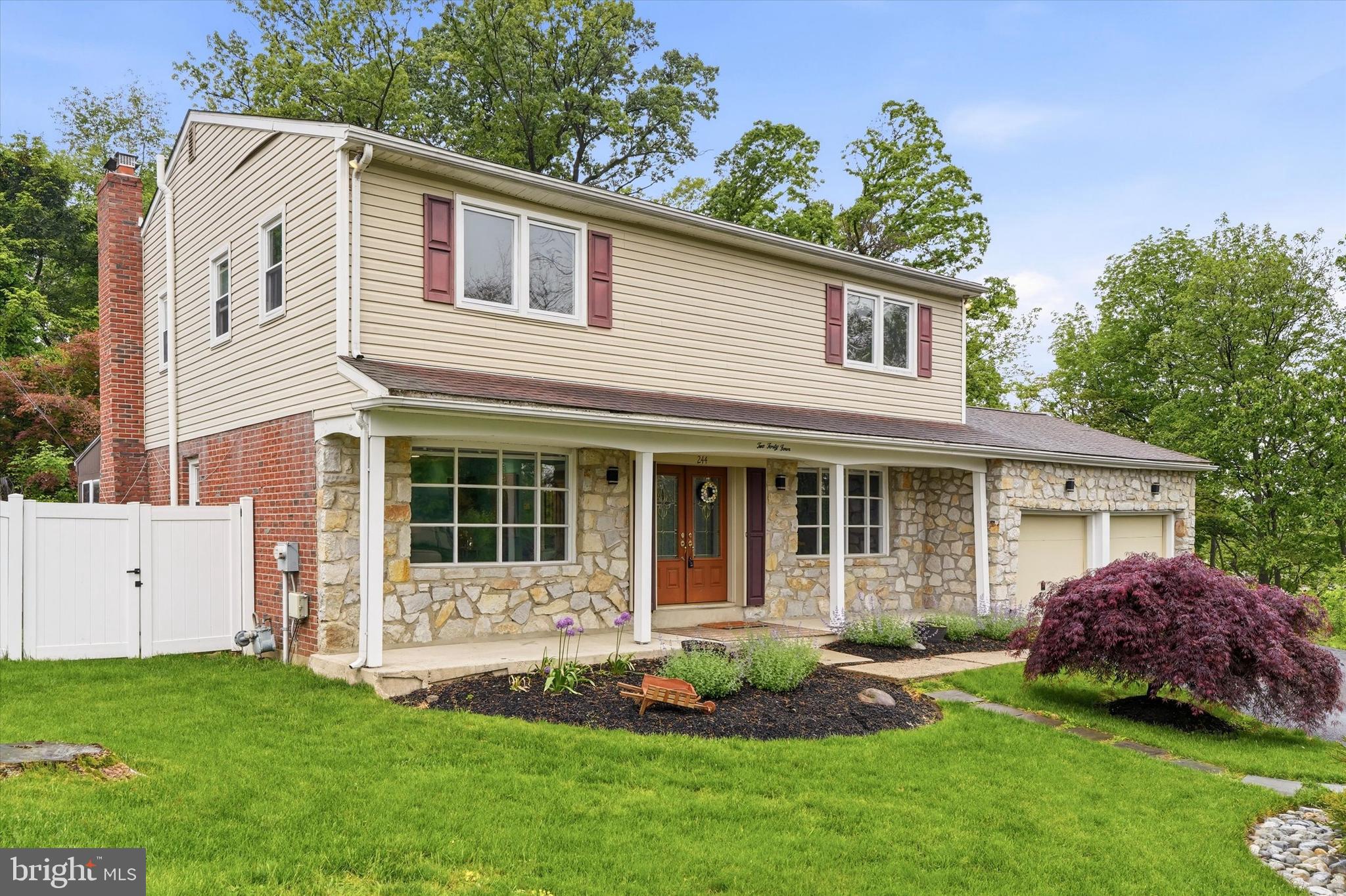 Welcome to 244 Kirk Drive in desirable Huntingdon Valley—an exceptional opportunity in the highly regarded Lower Moreland School District. 
This 4-bedroom, 2.5-bath home offers a perfect blend of comfort, space, and functionality. Hardwood floors flow throughout, creating a warm and cohesive feel. The updated kitchen features rich wood cabinetry, high-end appliances, and ample workspace,  and large eat in area that is ideal for both everyday living and entertaining.  A convenient first-floor laundry room and a full two-car garage add to the home’s practicality.
The main level boasts a spacious living room with a charming bay window, a formal dining room perfect for gatherings, and an inviting family room highlighted by a stone, wood-burning fireplace. Just beyond, a screened-in porch provides the perfect setting for relaxing or hosting, seamlessly extending to a large deck designed for outdoor entertaining. The fenced backyard offers a unique and versatile outdoor space, complete with a chicken coop, swing set, and plenty of room to enjoy. Upstairs, you’ll find four generously sized bedrooms, all featuring walk-in closets. The primary suite includes a private bath, while a hall bath serves the additional bedrooms. The fully finished basement with NEW carpets expands your living space even further—ideal for entertaining, a game room with a pool table, playroom, home gym, or whatever suits your lifestyle. This Seller has leveled out the yard, refinished the hardwood floors, painted throughout, added privacy fencing
and many more upgrades. Their hard work is now yours to enjoy! 
Located close to shopping, dining, and major conveniences, this home offers the perfect combination of suburban tranquility and accessibility. Schedule your showing today.