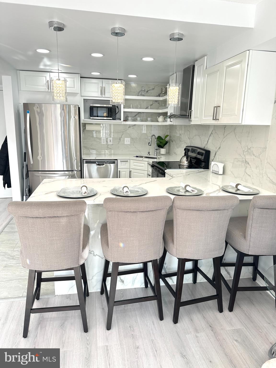 Discover modern comfort in this beautifully updated 1-bedroom, 1-bathroom condo on the 6TH floor of the Sentinel of Landmark. Designed with an open layout and stylish LVP flooring throughout, this home offers both elegance and easy maintenance. The upgraded kitchen, complete with modern appliances, makes cooking effortless, while the in-unit washer and dryer add everyday convenience.. Step onto your private balcony overlooking the rear of the building—perfect for enjoying your morning coffee or unwinding in the evening.

This condo includes 1 parking space assigned and one un assigned: one in the west garage and another available on a first-come, first-served basis in the parking lot. The Sentinel of Landmark boasts an array of amenities to enrich your lifestyle, including an outdoor pool, a picnic area with a BBQ grill, a tot lot, and a bike room. Stay active in the fitness center with a sauna or take advantage of the tennis courts, dog park, and community room. Additional conveniences include an on-site convenience store and a package room.

Conveniently located near Old Town Alexandria, Washington, D.C., major highways (I-395, I-95, and I-495), and the Van Dorn Metro station, this condo offers the perfect combination of comfort and accessibility.
FULLY FURNISHED IS OPTIONAL.