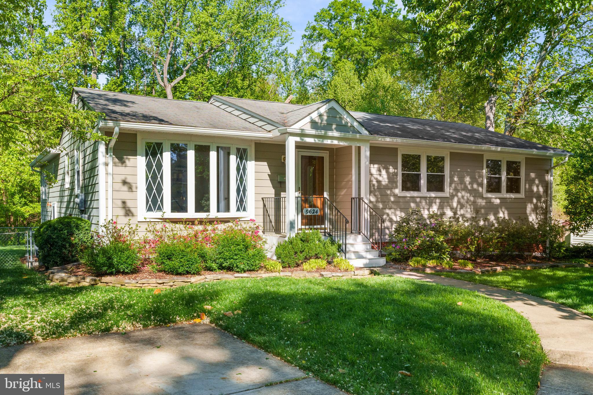***  OFFER DEADLINE - NOON 5/2/25  ***  Spacious 5-Bedroom Rambler with Finished Basement and Serene Backyard Retreat!  Discover this beautifully updated and freshly painted 5BR/3BA rambler, offering over 3,200 SQ FT of comfortable living space. Step into a sunlit living room adorned with gleaming hardwood floors, leading seamlessly into a rear addition that boasts an open-concept kitchen. The kitchen features a generous island, granite countertops, tile backsplash, and stainless steel appliances, and flows effortlessly into adjoining family and dining areas.  Enjoy outdoor living on the refurbished and stained rear deck, which overlooks a plush, fenced backyard backing to a tranquil grove of trees.  A spacious shed provides storage for landscaping tools and there is additional storage beneath the deck.  The main level hosts 3 BRs and 2 full BAs, while the finished basement offers 2 legal BRs and a third full BA —perfect for a home office and/or guest accommodations.  New LVP flooring enhances the lower-level bedrooms and hallway. Entertain with ease in the expansive recreation/game room, complete with three storage closets.  The laundry/utility room includes a workbench and extra storage space.  Off street driveway parking for two cars.  Commuters will appreciate quick access to Van Dorn and Huntington Metro stations, as well as Rtes 95 and 495. Located just minutes from Alexandria, Crystal City (Amazon HQ2), the Pentagon, and downtown D.C., with neighborhood shopping and Kingstowne Village's shopping and dining options nearby.  Don't miss the opportunity to own this exceptional home that combines comfort, style, and convenience!