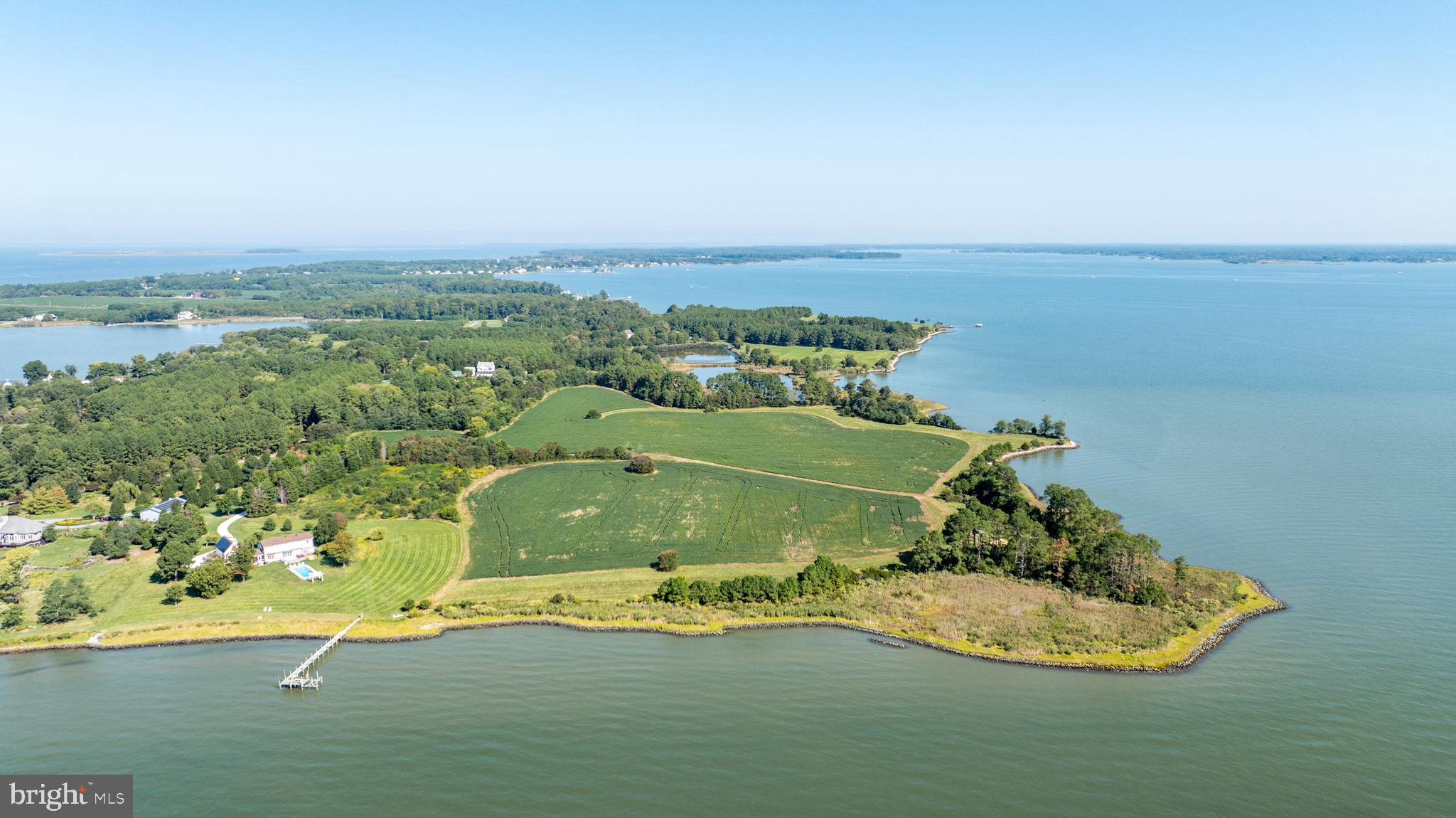Very rare opportunity to buy a truly beautiful Eastern Shore Farm. This 65 acre farm has four residential building sites. There are two ponds and nearly 4,000’ of rip-rapped shoreline. Build your dream home or compound with unobstructed views of the Chesapeake Bay and Choptank River.