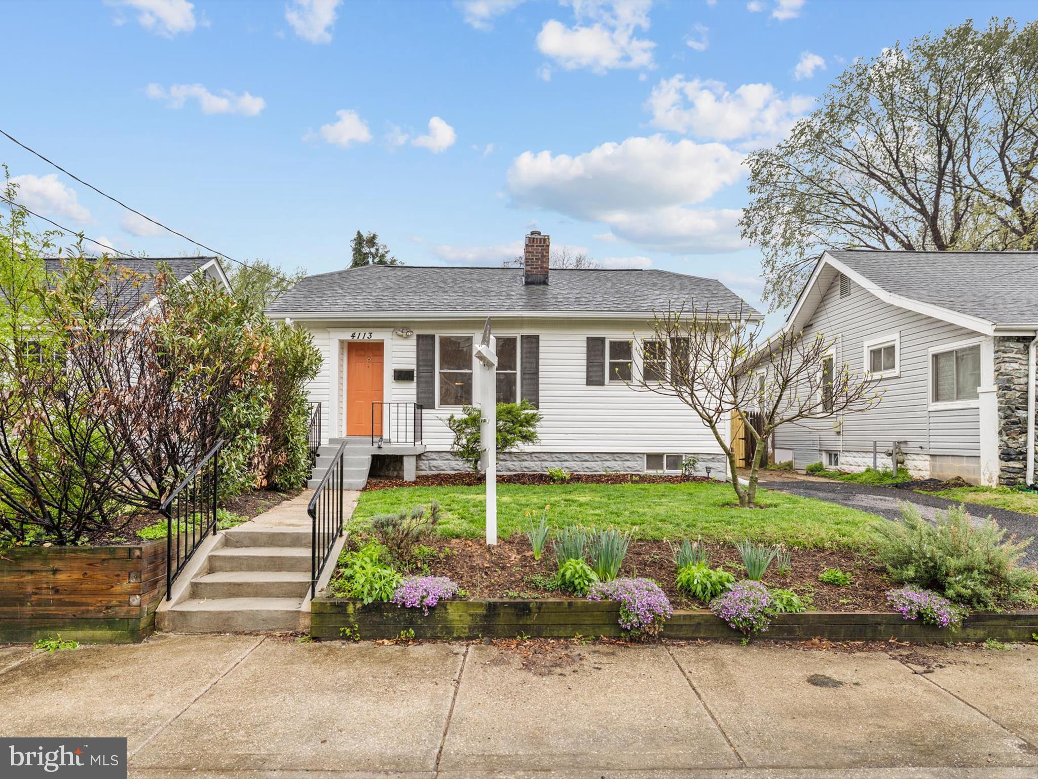 Discover the timeless charm of 4113 Shepherd Street, a beautifully renovated bungalow nestled in the heart of Brentwood, MD. Built in 1930, this delightful residence seamlessly blends classic architecture with modern updates, offering 3 bedrooms and 3 full bathrooms with a  bonus room in the basement across approx 2000  square feet of thoughtfully designed living space.

Step inside to an expansive open floor plan filled with natural light, where warm hardwood floors and abundant windows set an inviting tone. The living area features elegant built-ins and a decorative fireplace, creating a cozy yet stylish space perfect for relaxing or entertaining.

The heart of the home is the separate dining room - ideal for entertaining guests, hosting holiday dinners, or enjoying everyday meals in style.

The chic, modern galley kitchen is both sleek and practical, featuring upgraded honed granite countertops, ample cabinetry and storage, and stainless steel appliances.

The main level hosts the spacious primary suite complete with a private en-suite bathroom, along with two additional generously sized bedrooms and a second full bathroom, ideal for families or guests who prefer main-level living.

The fully finished lower level expands your living space with a third full bathroom and a versatile bonus room, perfect as a home office, gaming room, or creative studio.

Outside, enjoy the fenced rear yard and slate patio, ideal for alfresco dining or quiet mornings. A private driveway adds convenience, and the peaceful street location offers a tranquil retreat just minutes from the vibrancy of Washington, D.C.

4113 Shepherd Street delivers classic curb appeal, thoughtful updates, and a great layout - welcome home.
Recent upgrades include a new HVAC system in 2024, fresh paint throughout the home in 2025, updated lighting fixtures, New Dishwasher, Updated kitchen and porch/steps in 2025..